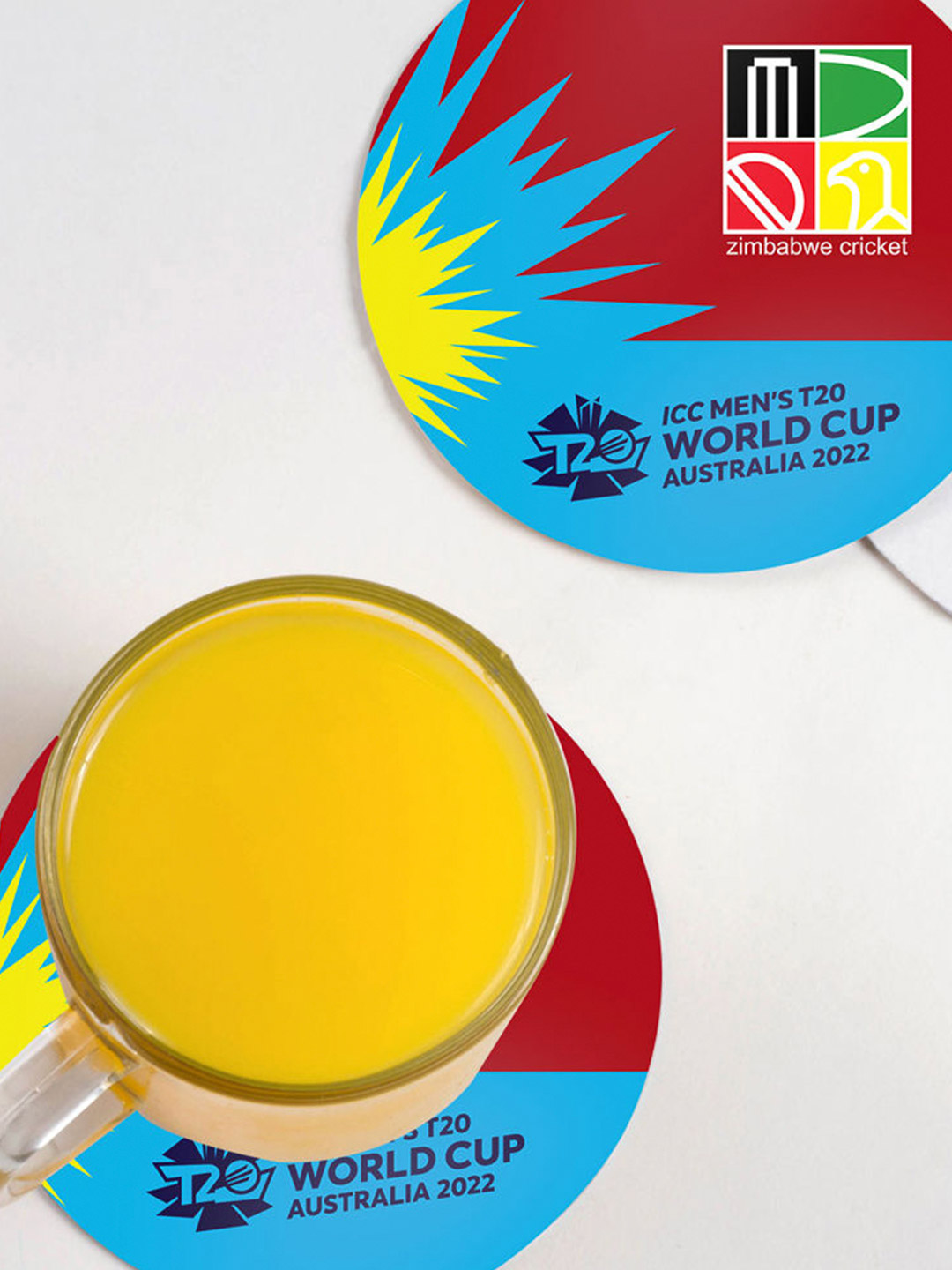 Zimbabwe Team Zimbabwe ICC T20 Circle Coaster (3)