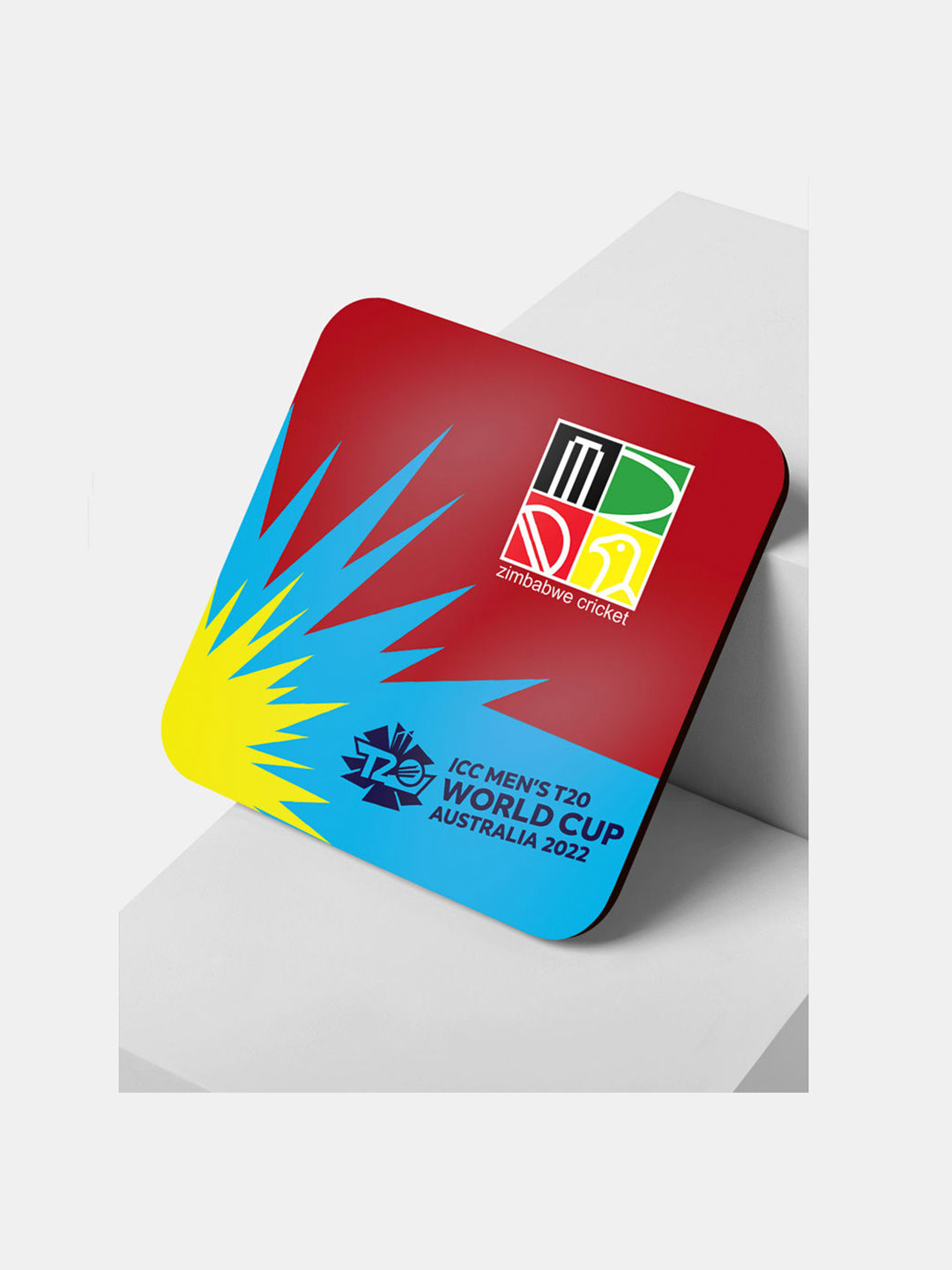 Zimbabwe Team Zimbabwe ICC T20 Square Coaster (2)