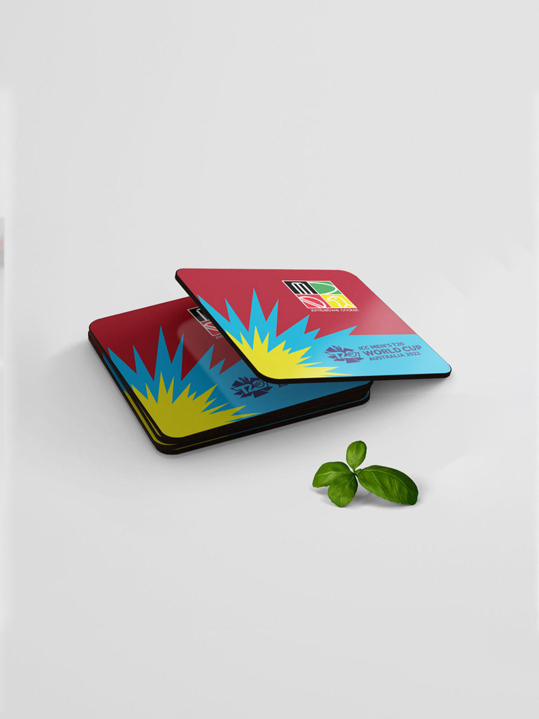Zimbabwe Team Zimbabwe ICC T20 Square Coaster (4)