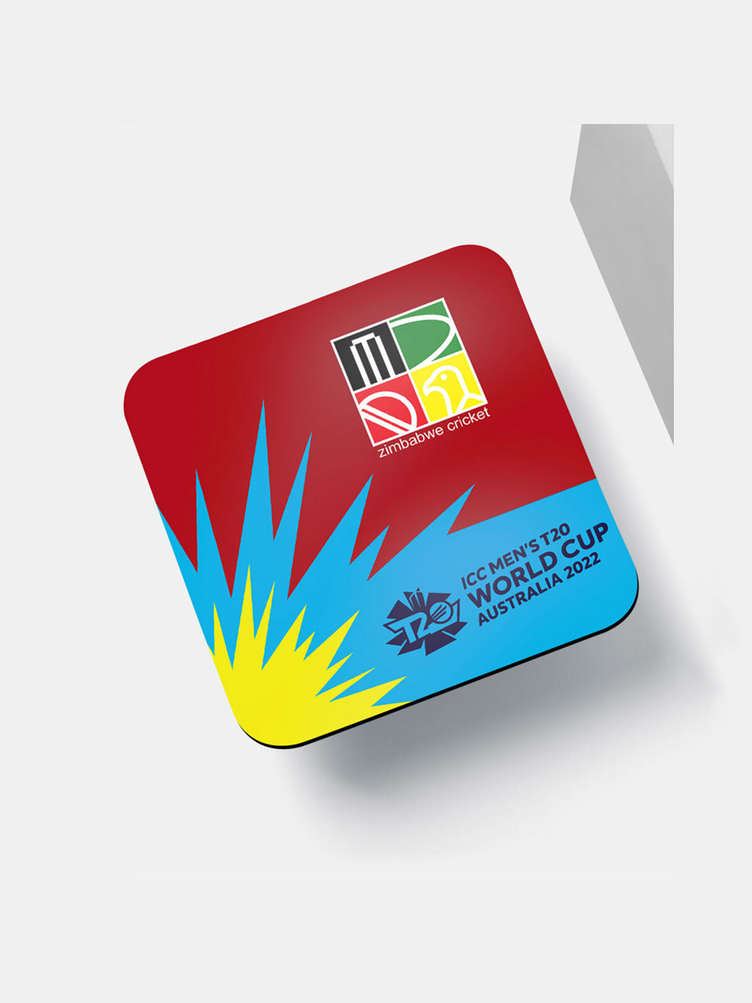 Zimbabwe Team Zimbabwe ICC T20 Square Coaster (1)