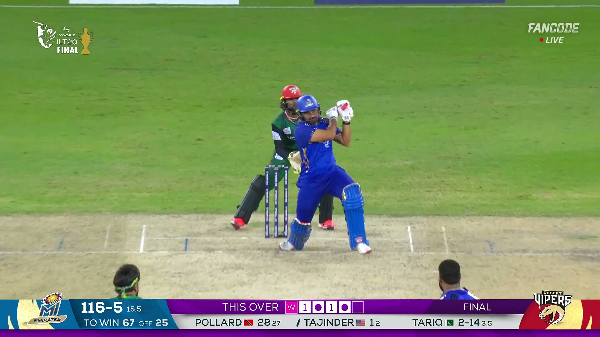 poster url for Six! Tajinder Dhillon Hoicks It Over Long On For A Maximum 