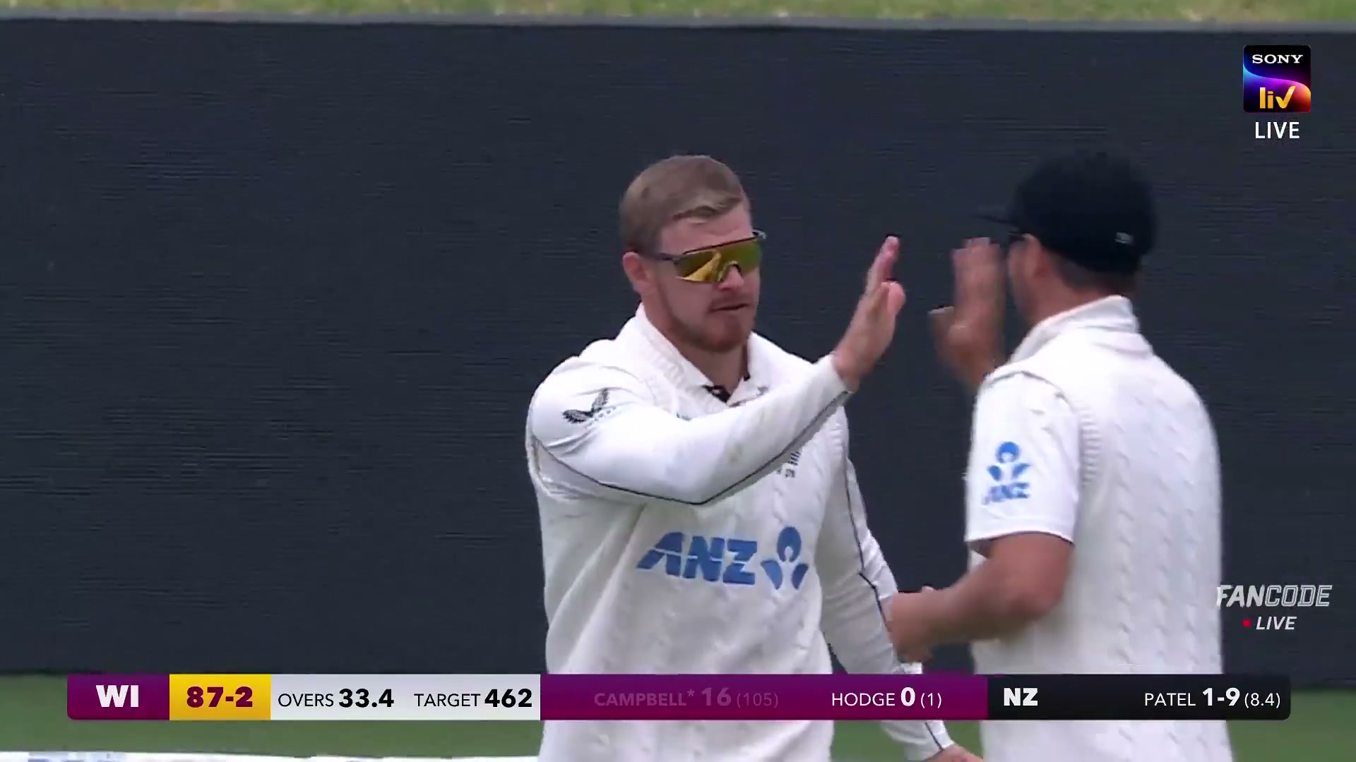 poster url for Wicket! John Campbell Finds Glenn Phillips's Safe Hands