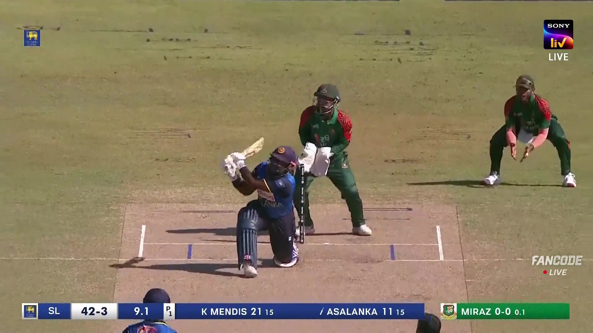 Six! Charith Asalanka Shows Intent, Kneels Down And Launches It Over ...
