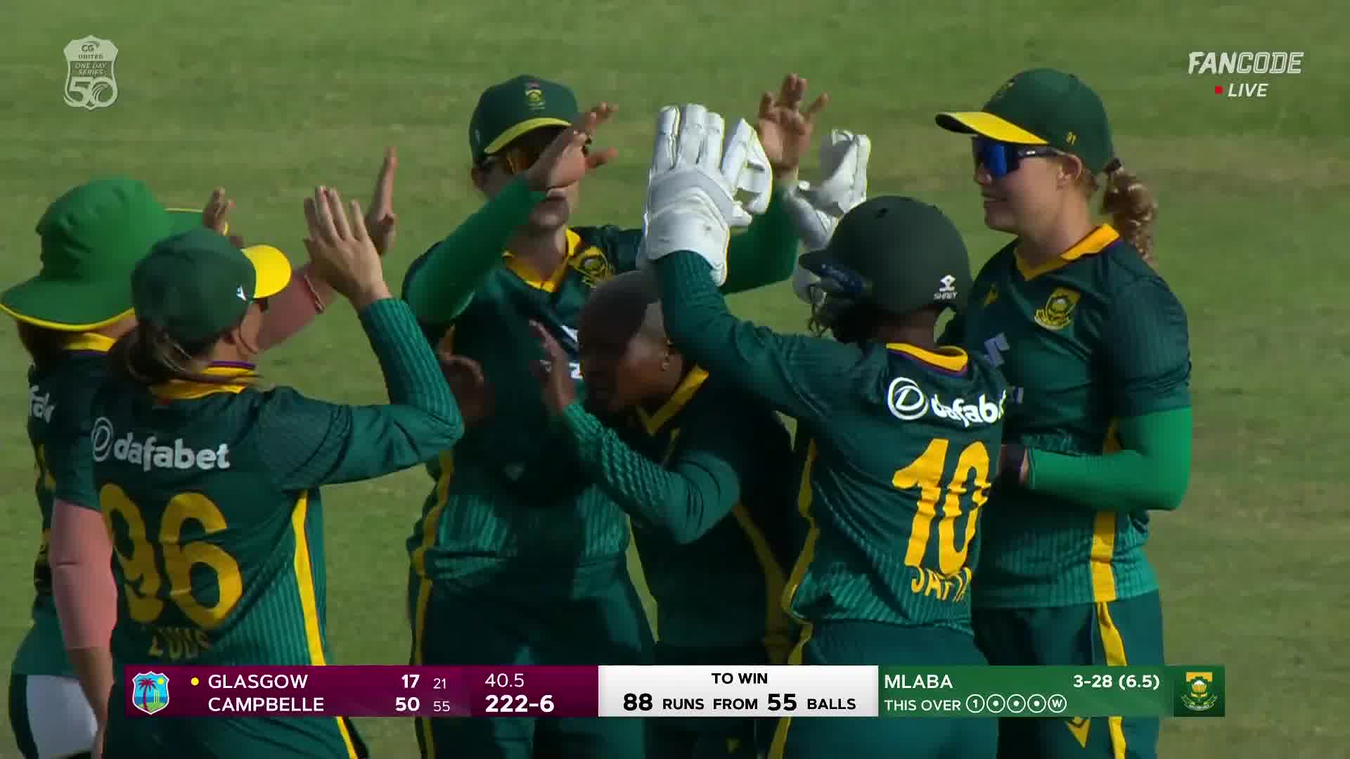 Wicket! Wolvaardt Takes An Sharp Catch, Glasgow Walks Back