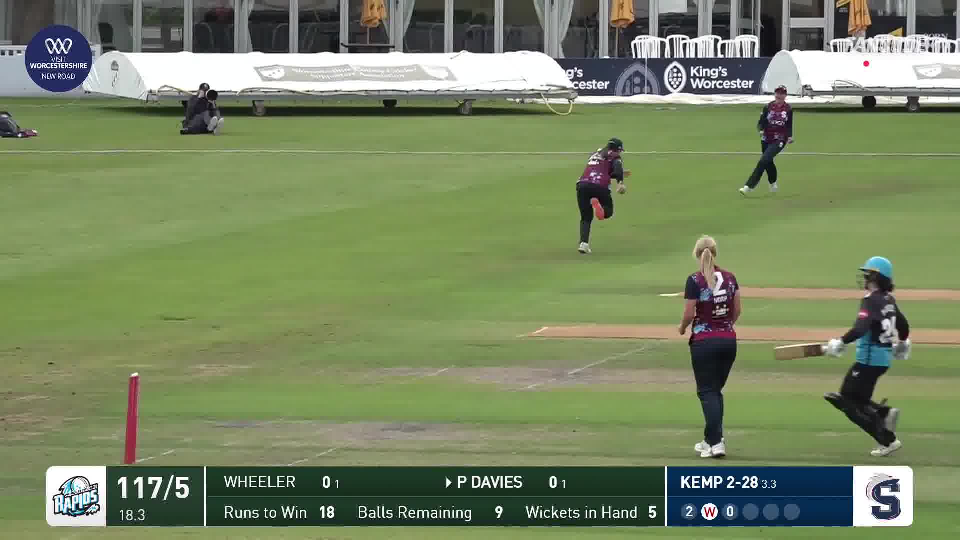 Wicket! Kemp Bags Her Third, Poppy Departs