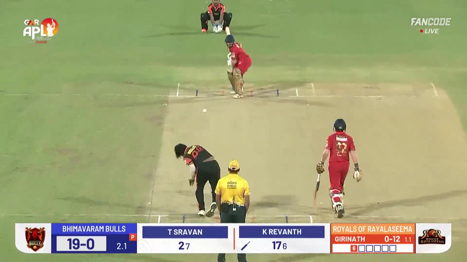 Wicket! Revanath Reddy Sends Off Girinath Reddy Back To Pavilion