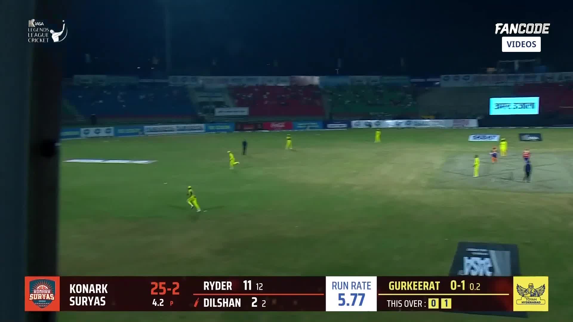 Toyam Hyderabad vs Konark Suryas Odisha: Dilshan Munaweera's 51 off 51