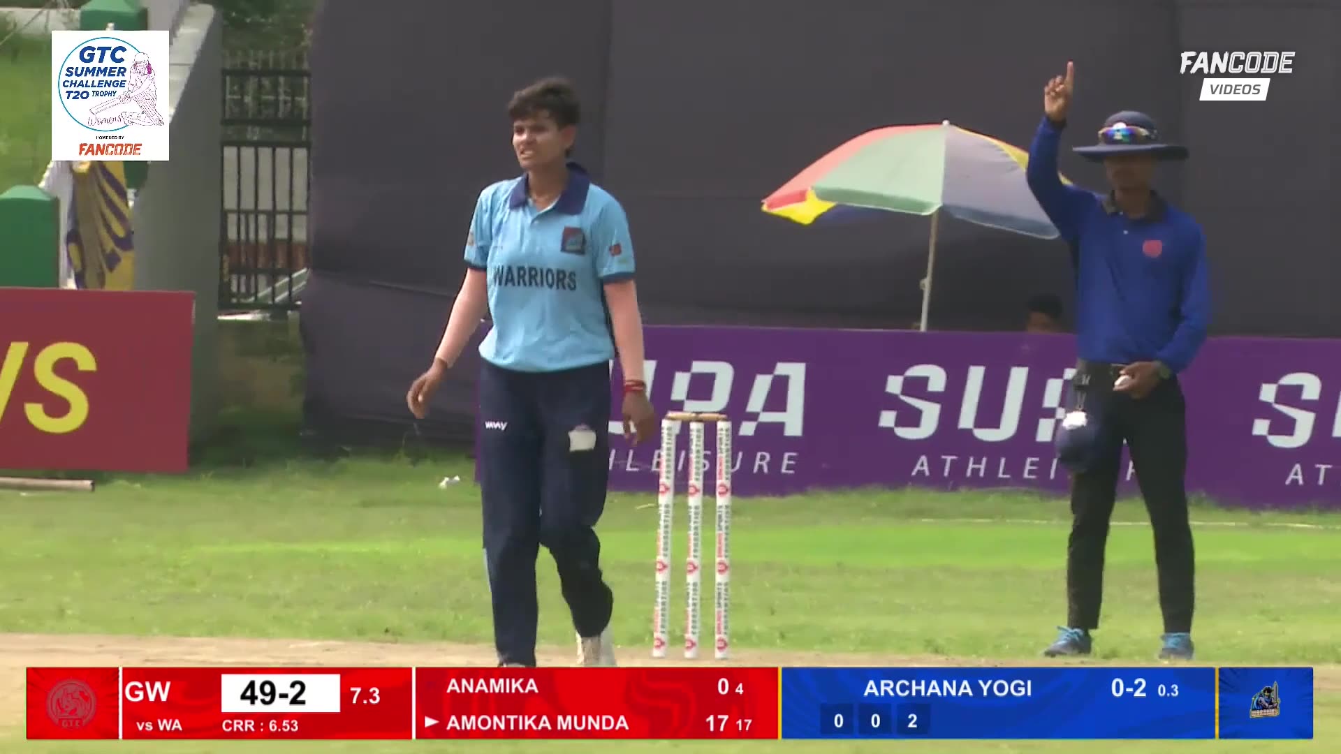 Archana Yogi's 3 for 14 | Match 12