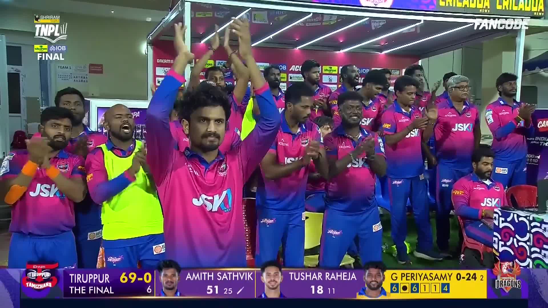 FIERY! Amith Sathvik brought up a quick-fire half-century