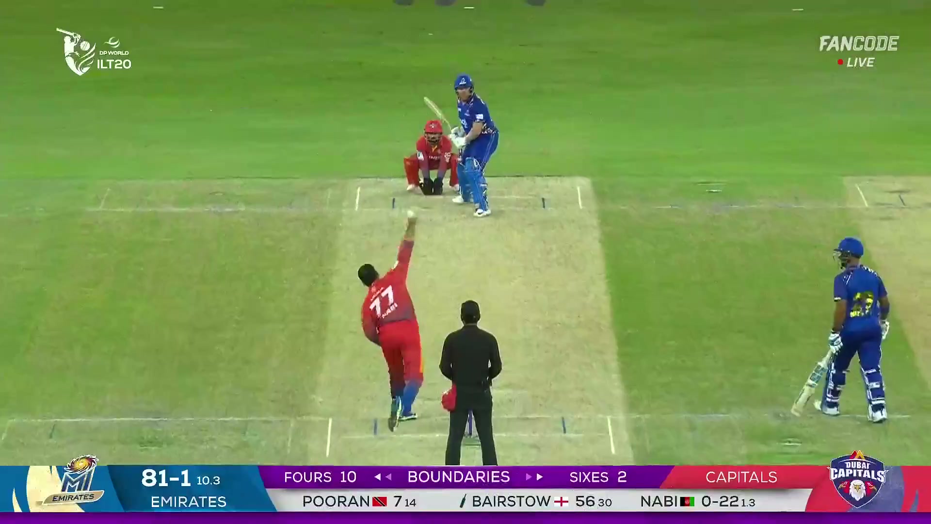 poster url for Six! Jonny Bairstow Hammered That Over Mid Wicket For A Maximum