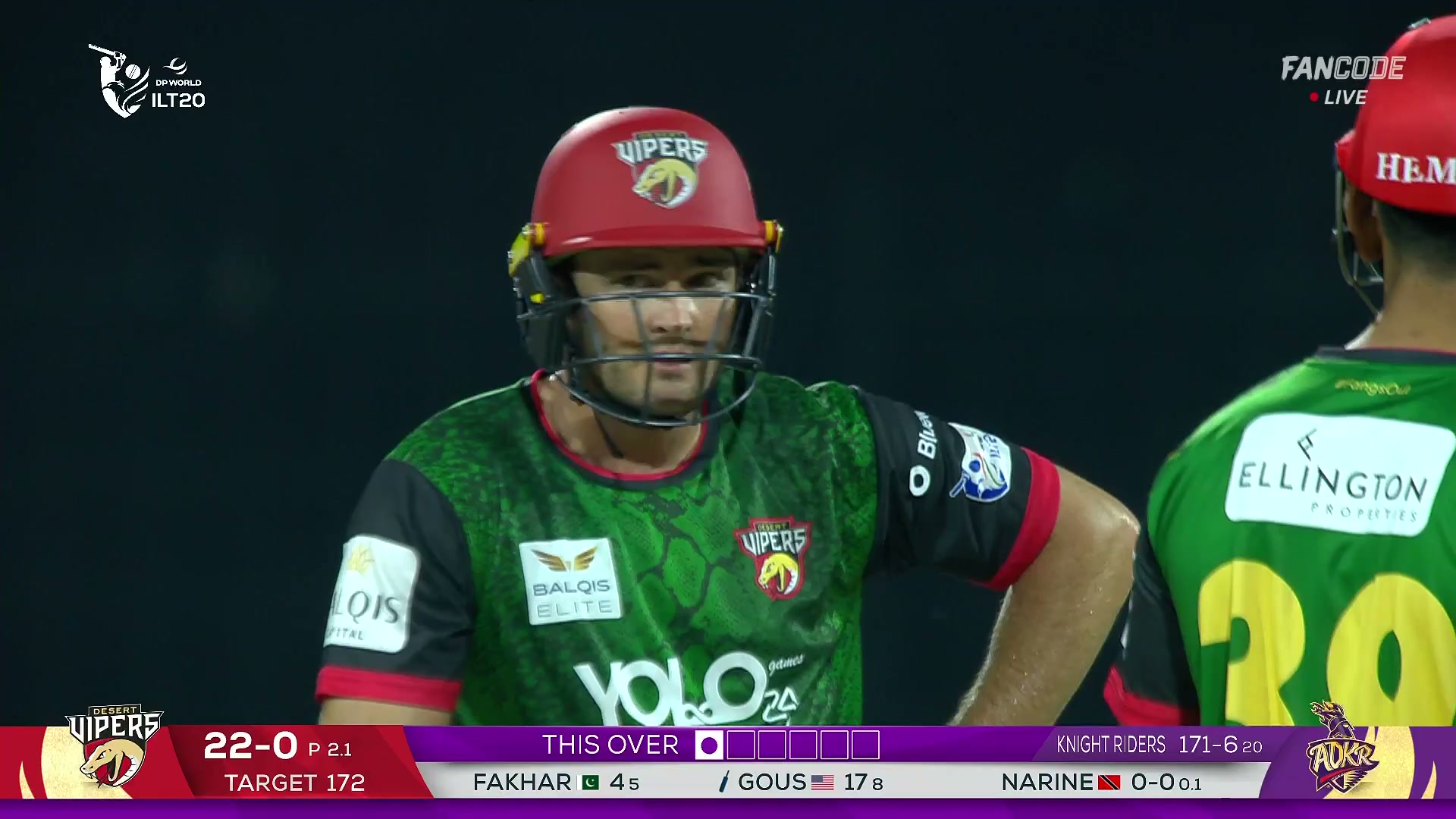 poster url for Wicket! Opening Blow For Abu Dhabi Knight Riders As Andries Gous Is Caught By Rutherford