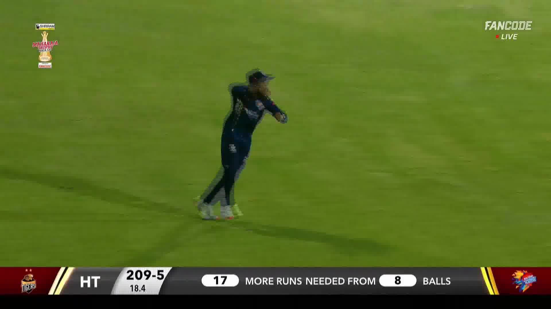 Wicket! Rohan Naveen Snatches It Brilliantly, Manvanth Kumar Departs