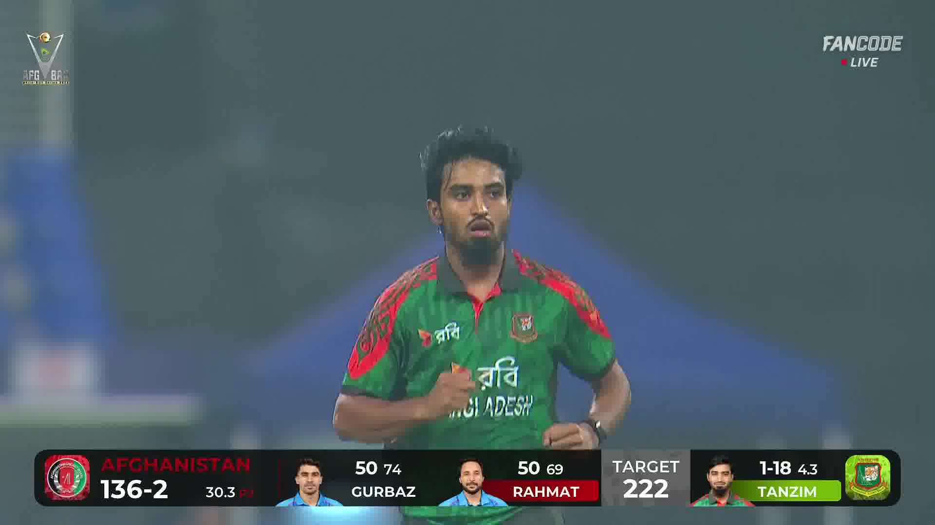 Wicket! Rahmat Chips It To Mid Wicket, Sakib Breaks The Stand