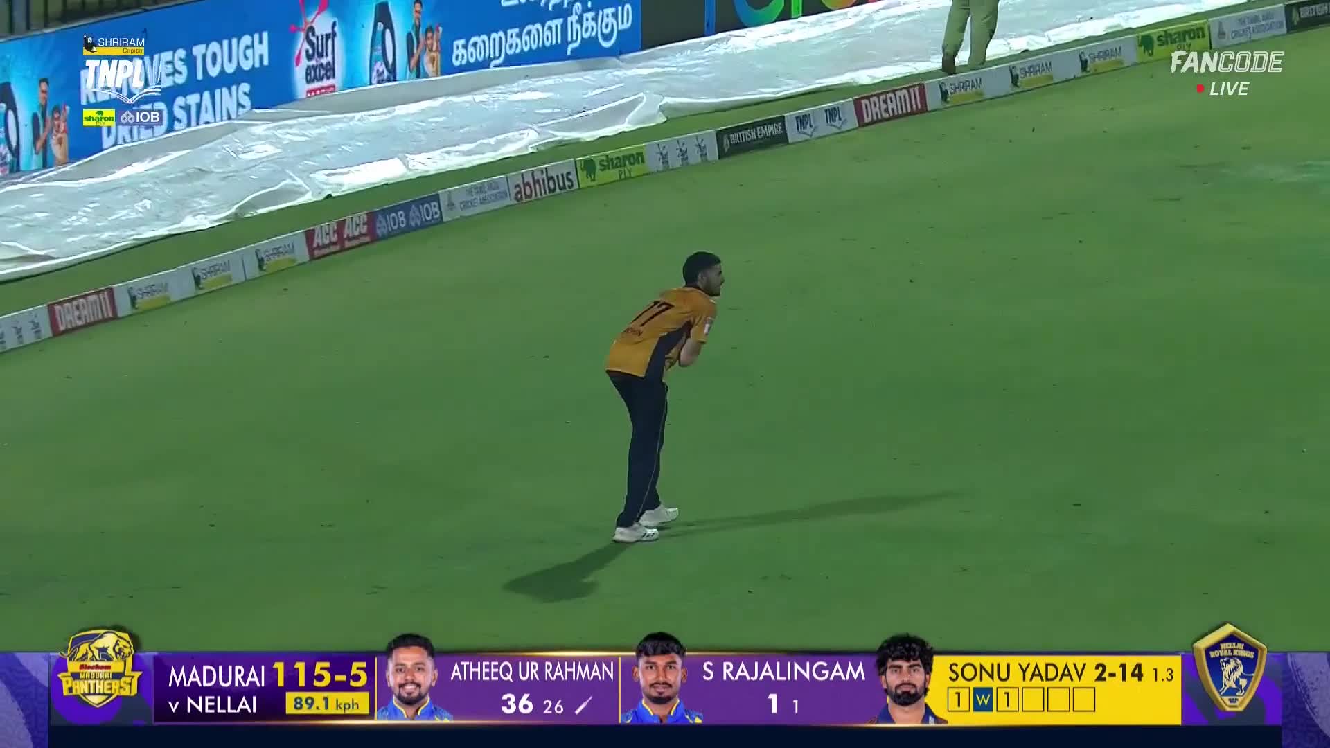 Wicket! Atheeq Rahman Lofts It Half-Heartedly And Sachin Rathi Takes An ...