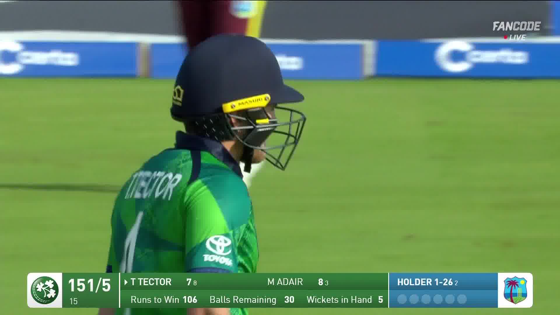 Wicket! Hetmyer Takes A Sharp Catch, Tector Walks Back