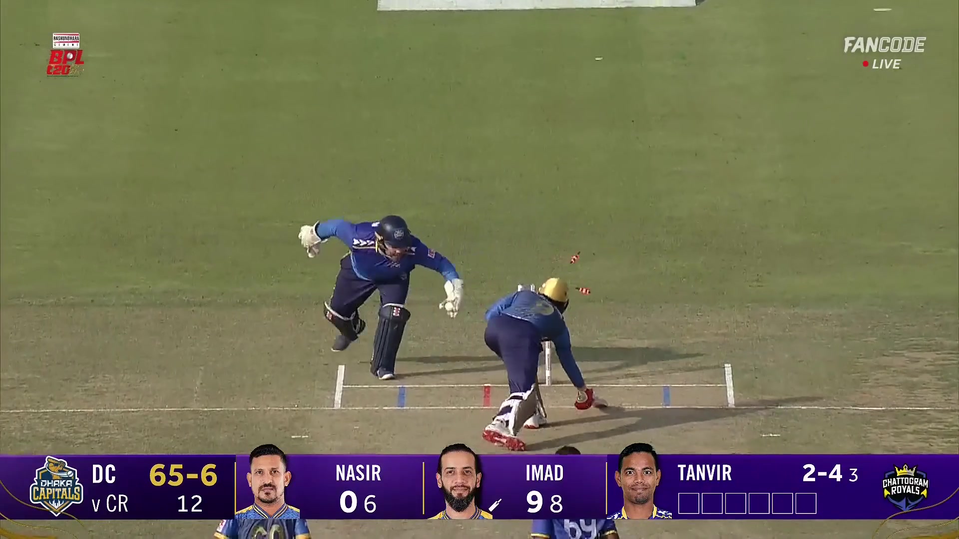 poster url for Wicket! Adam Rossington With His 4th Stumping Of The Innings, Tanvir Islam Gets His Third As He Sends Back Imad Wasim