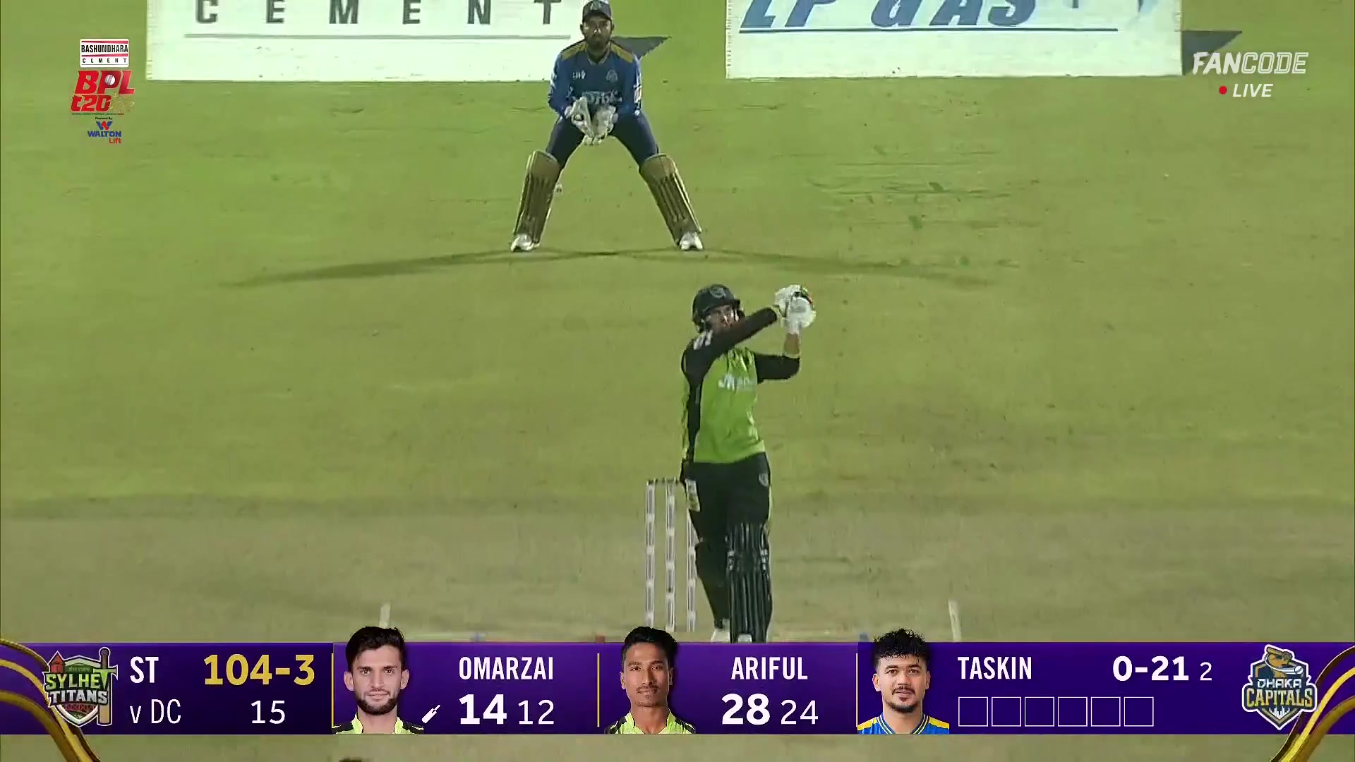 poster url for Six! Azmatullah Omarzai Smashes A Monstrous Shot Towards Long Off