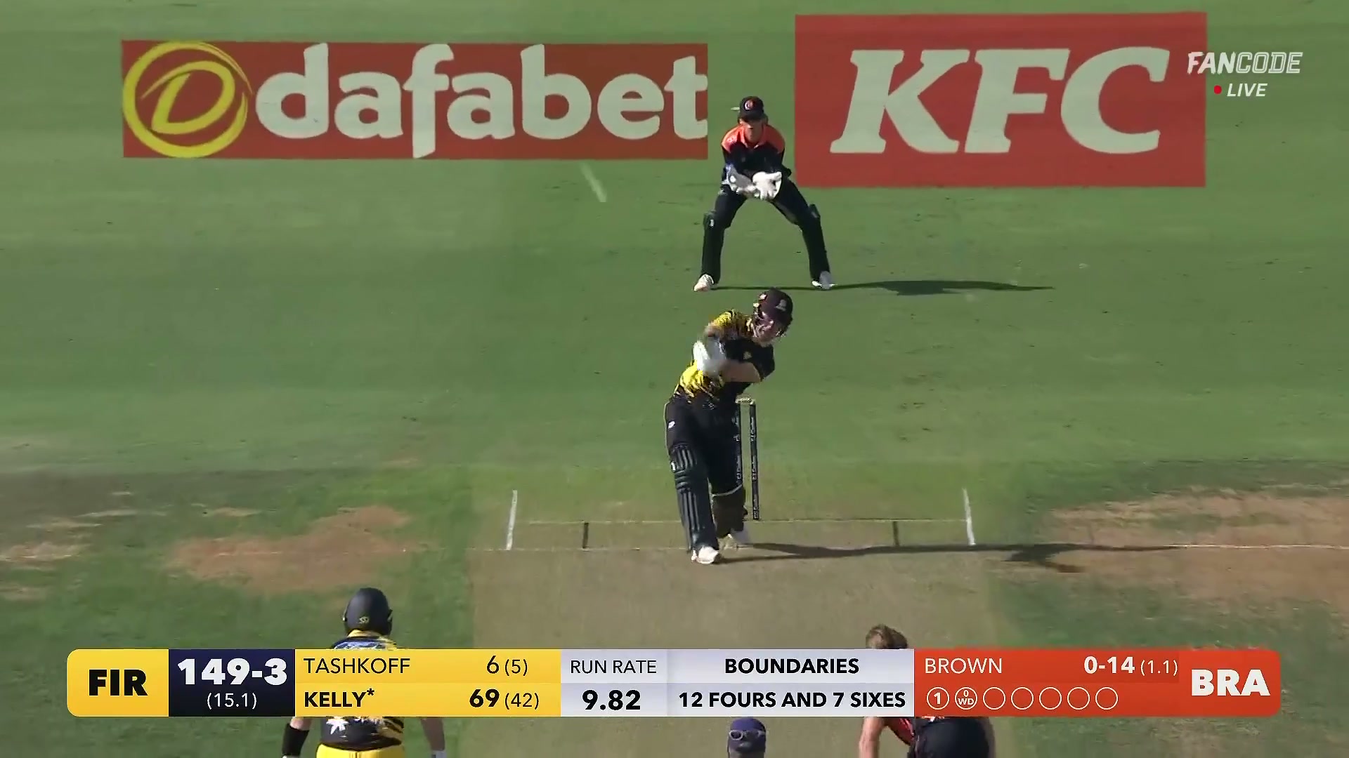 poster url for Six! Nick Kelly Stands Firm And Heaves It Clean Over Forward Square Leg