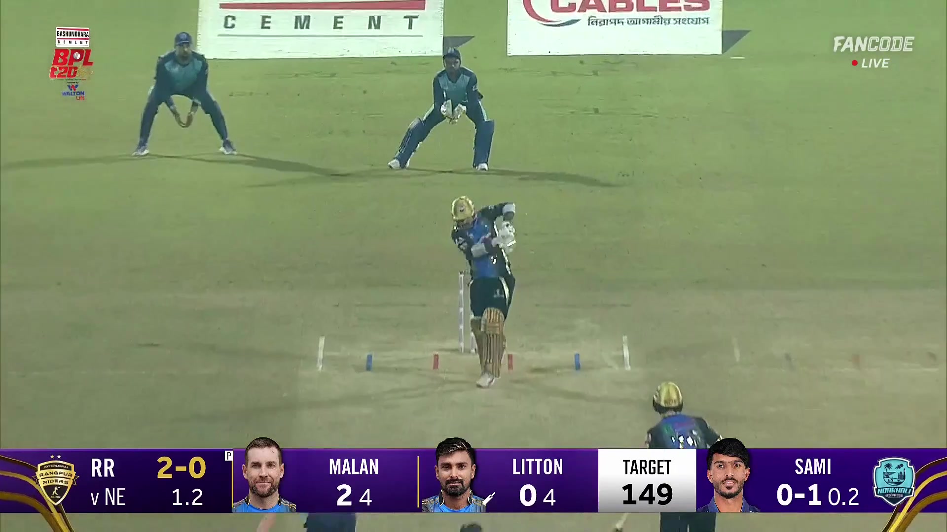 poster url for Four! Excellent Pull Shot By Litton To Get His First Boundary Of The Innings