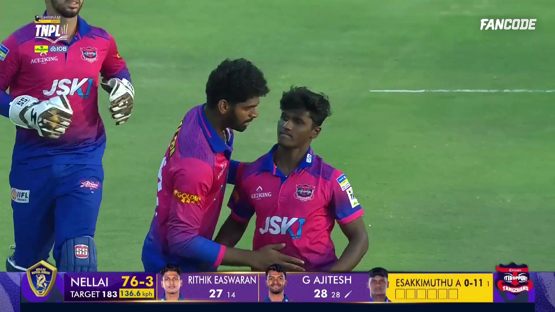Wicket! A Sharp Catch At Short Extra Covers See's The Back Of Ajitesh