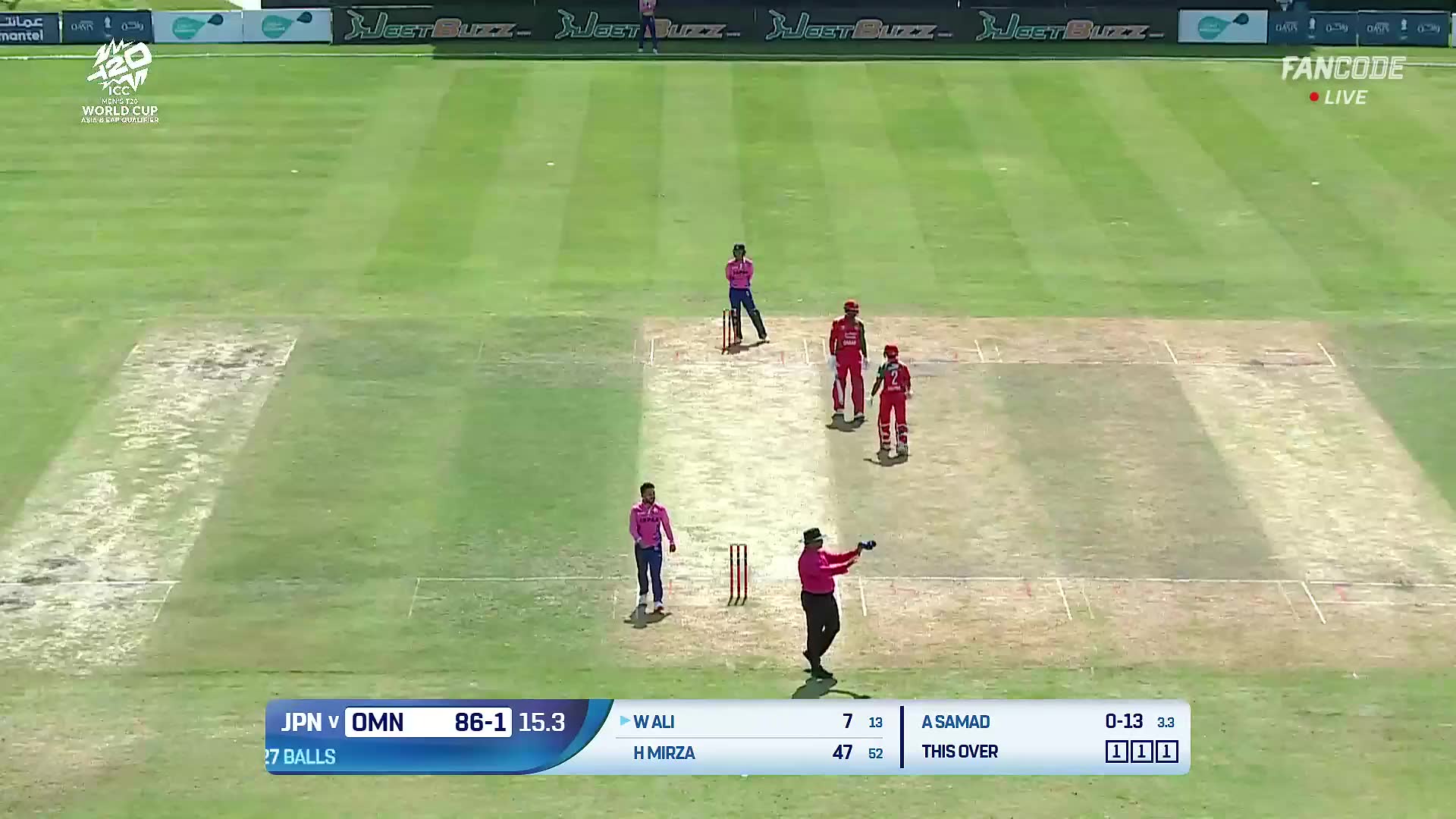 Six! Wasim Ali Elevates The Shot Elegantly Over Mid-Wicket