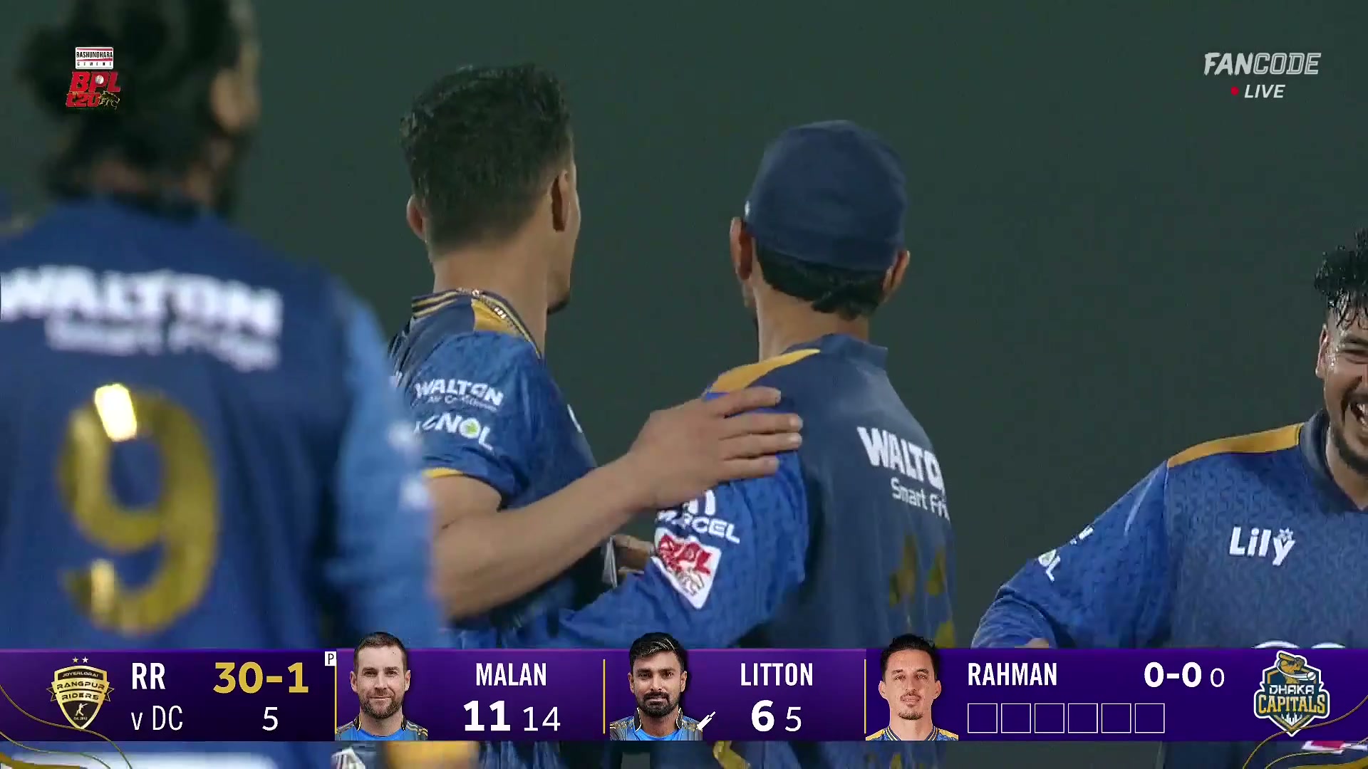 poster url for Wicket! Imad Wasim Completes A Juggled Catch, Litton Das Departs