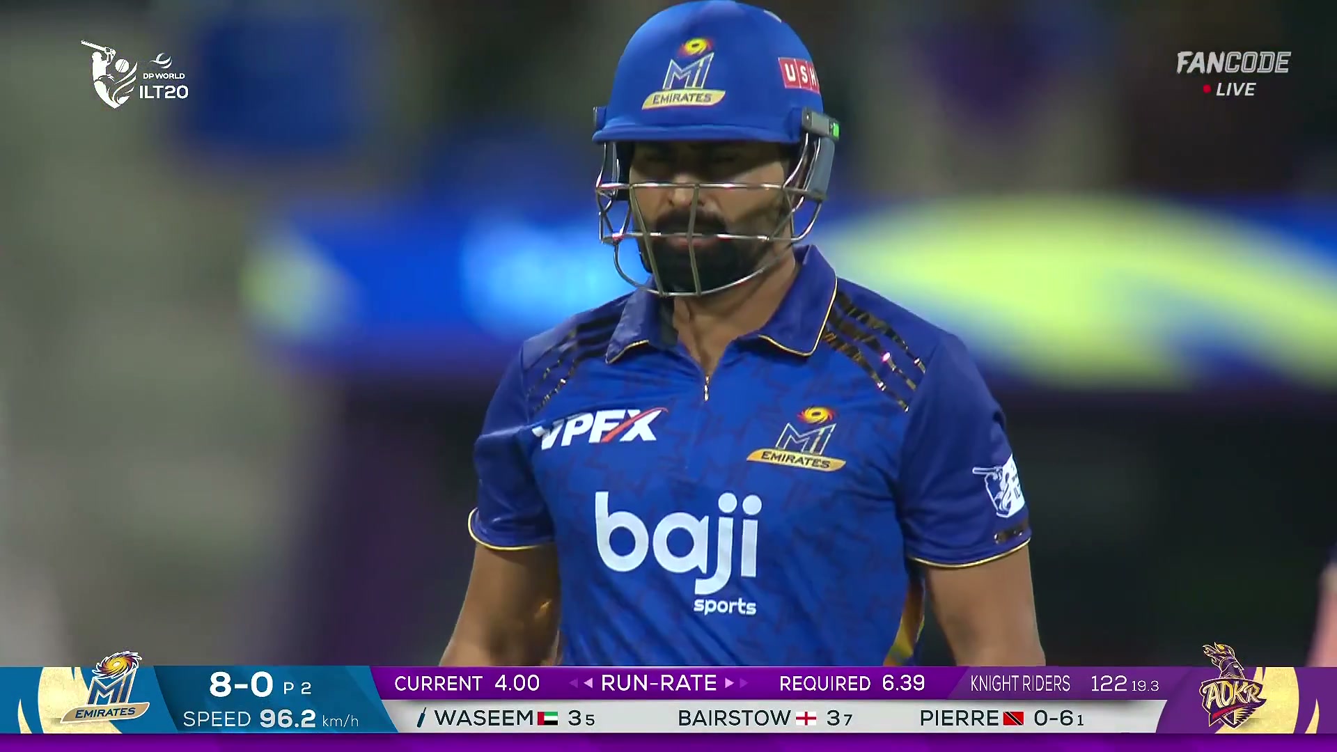 poster url for Six! Muhammad Waseem Has Absolutely Hammered It, Nails The Slog Sweep Over The Cow Corner Fence