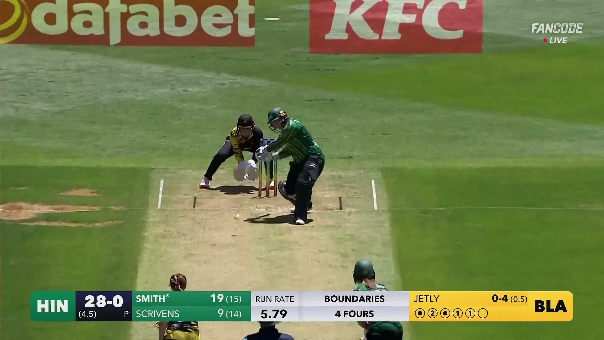 poster url for Four! Bryony Smith Charges Down The Pitch To Smash Boundary Through Mid Off