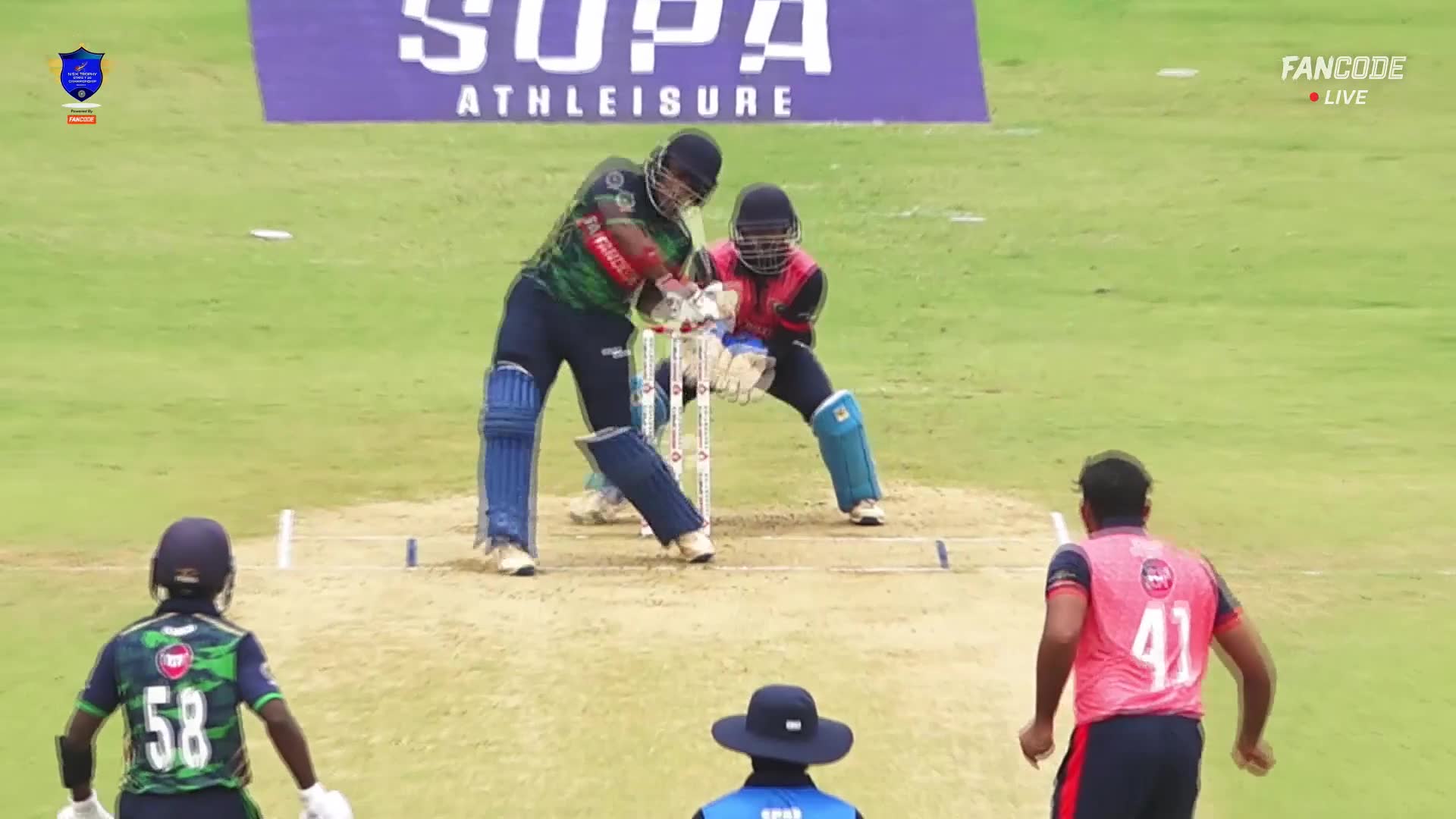 Six! Anand Massive Hit, Over Mid-Wicket For A Maximum