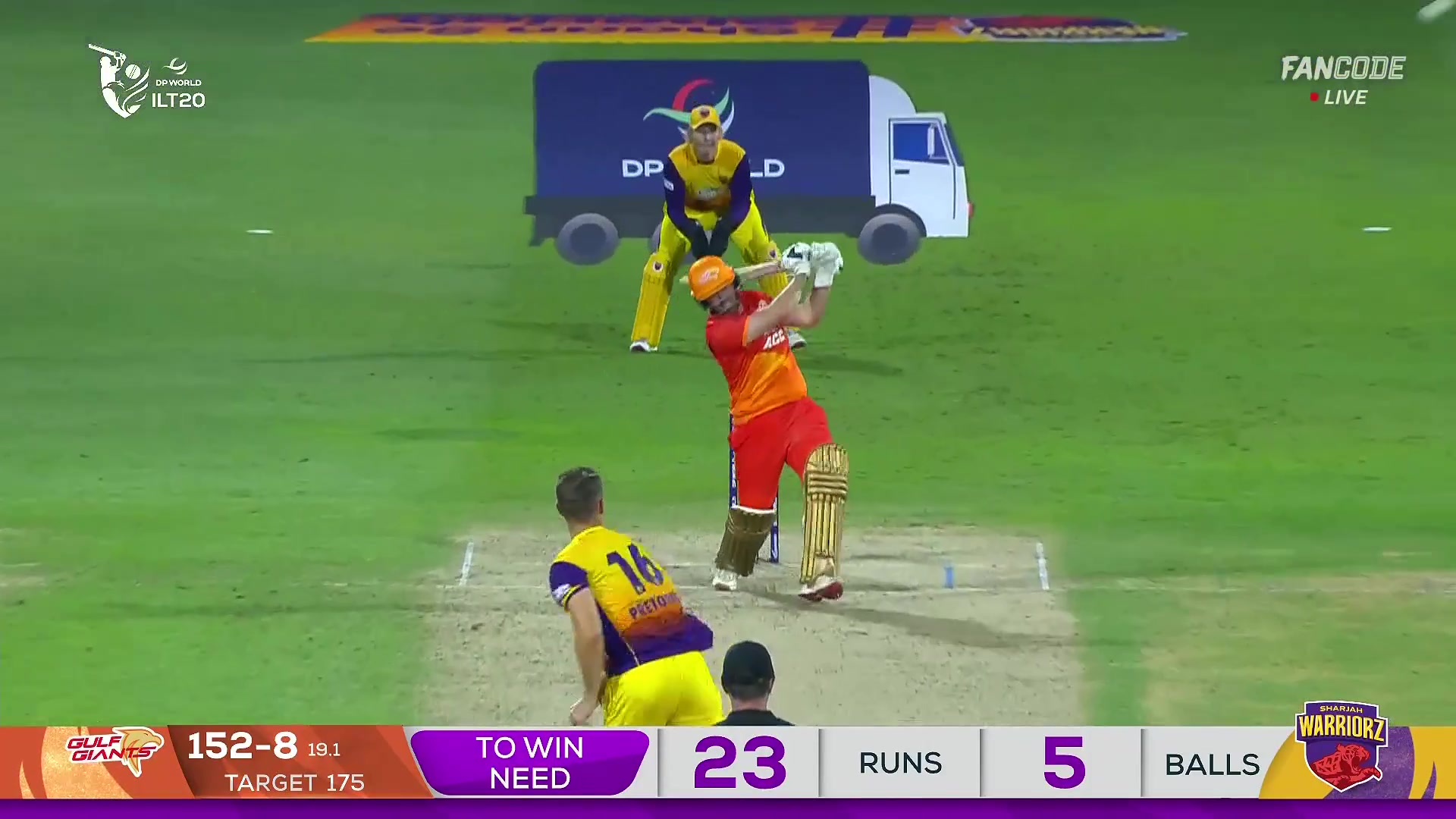 poster url for Wicket! Dawson Hits It Down Towards Raza, Pretorius Strikes