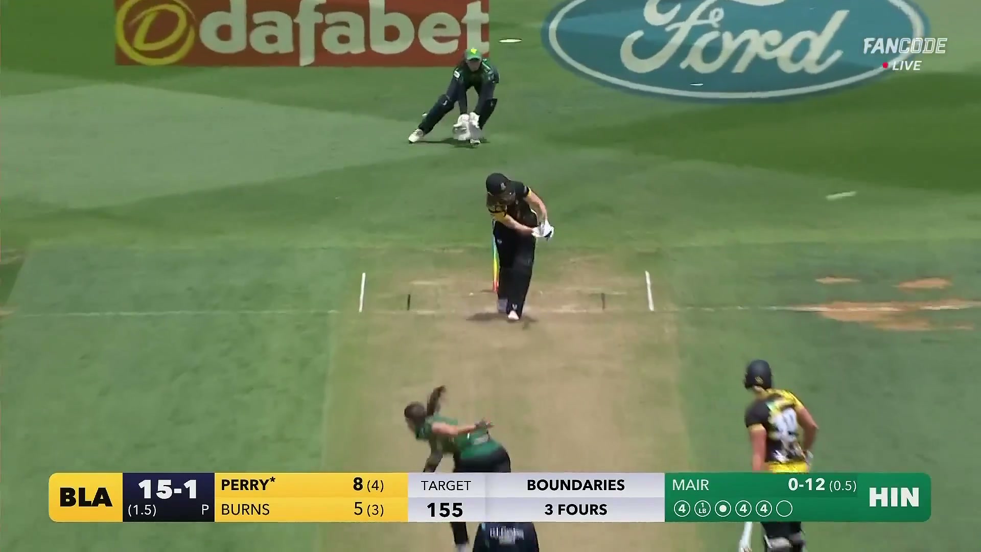 poster url for Four! Ellyse Perry Flicks Rosemary Mair For A Boundary Through Square Leg