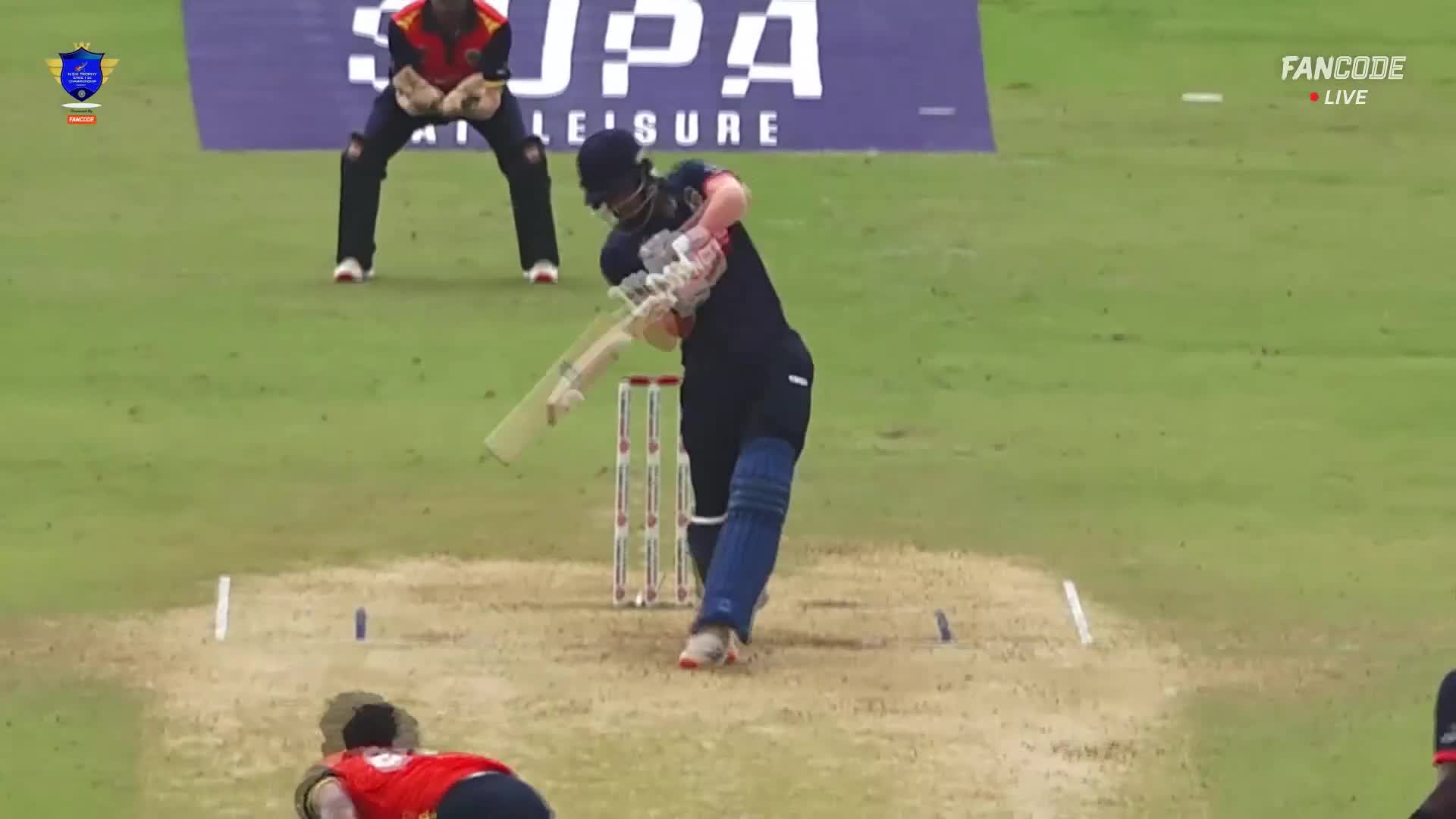 Six! Jobin Launches It Over Mid-Wicket For A Huge Hit
