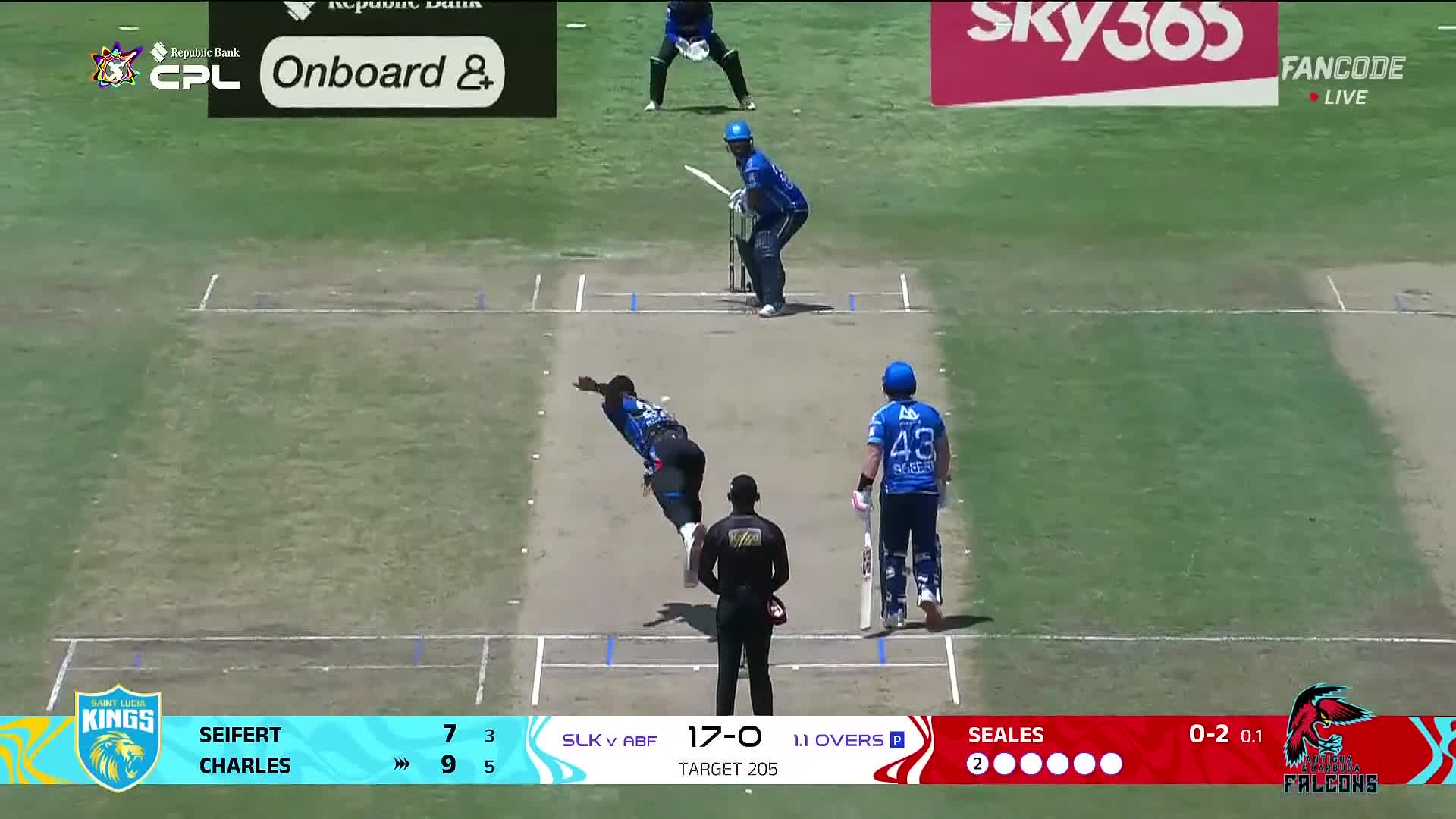 poster url for Six! Johnson Charles Slashes Jayden Seales Over Deep Backward Point For A Maximum