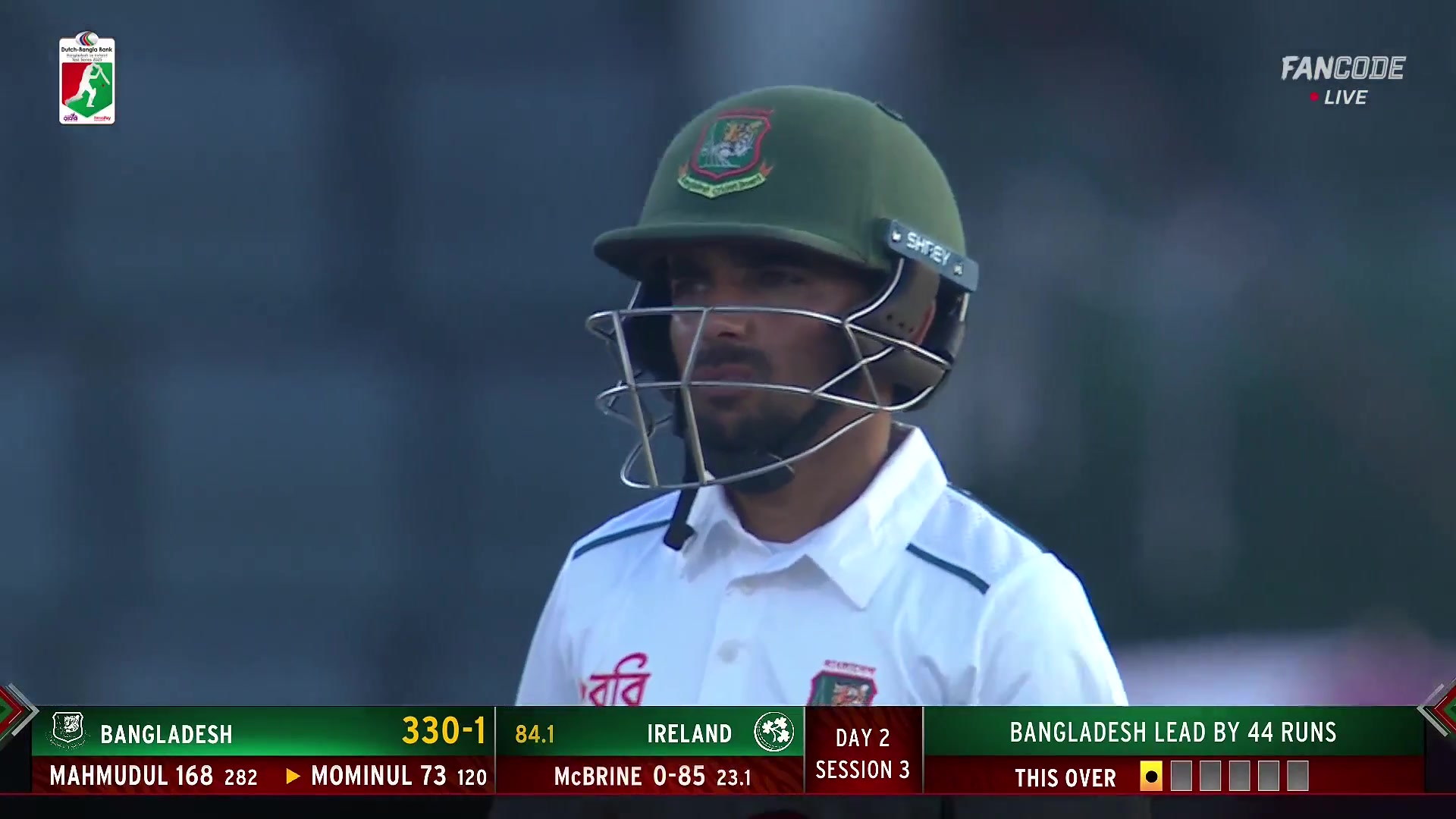 poster url for Six! Mominul Haque Slog Sweeps It Over Wide Long-On For A Flat Maximum