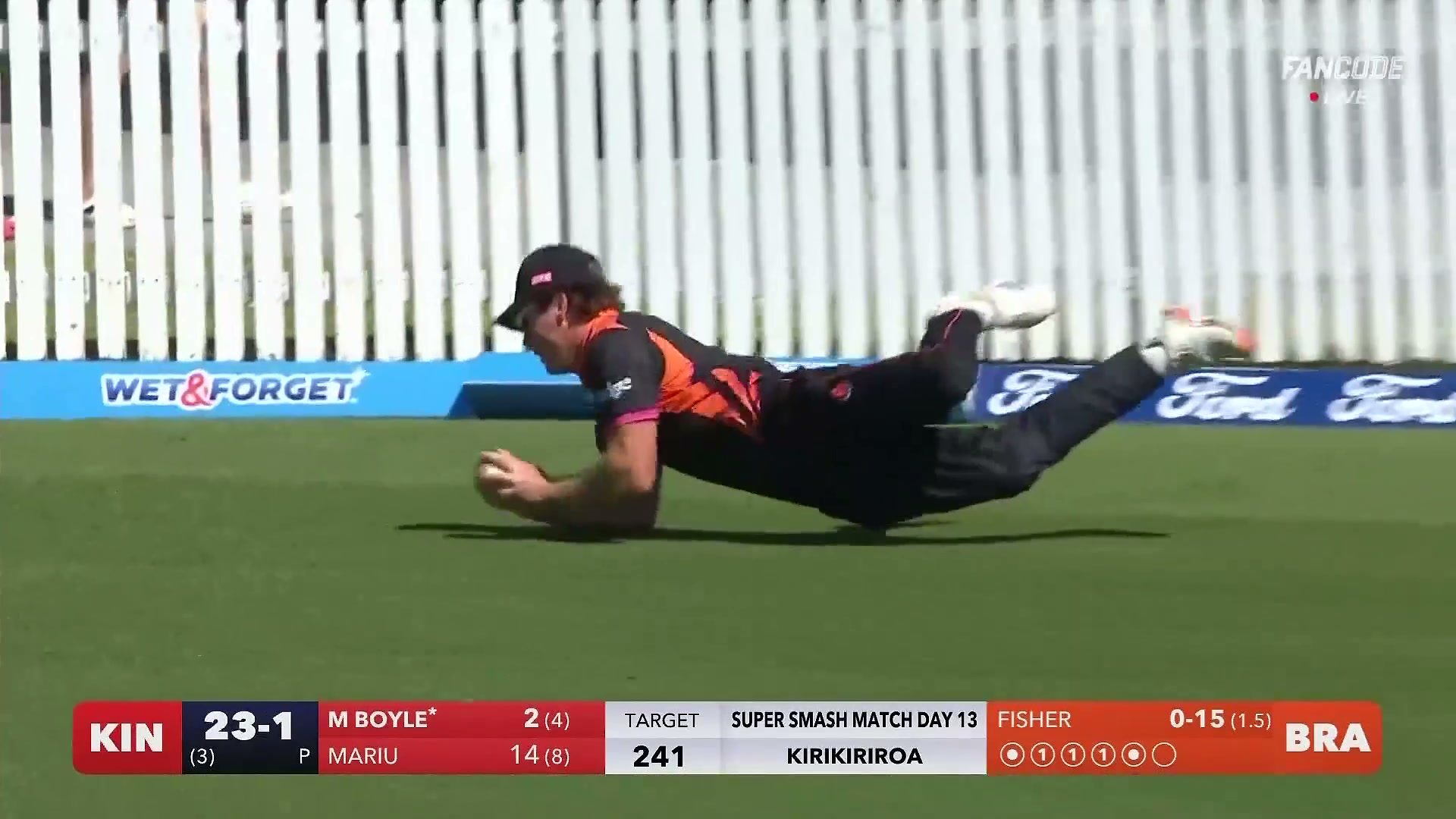 poster url for Wicket! Matthew Fisher Strikes As Matthew Boyle Caught At Third Man Boundary