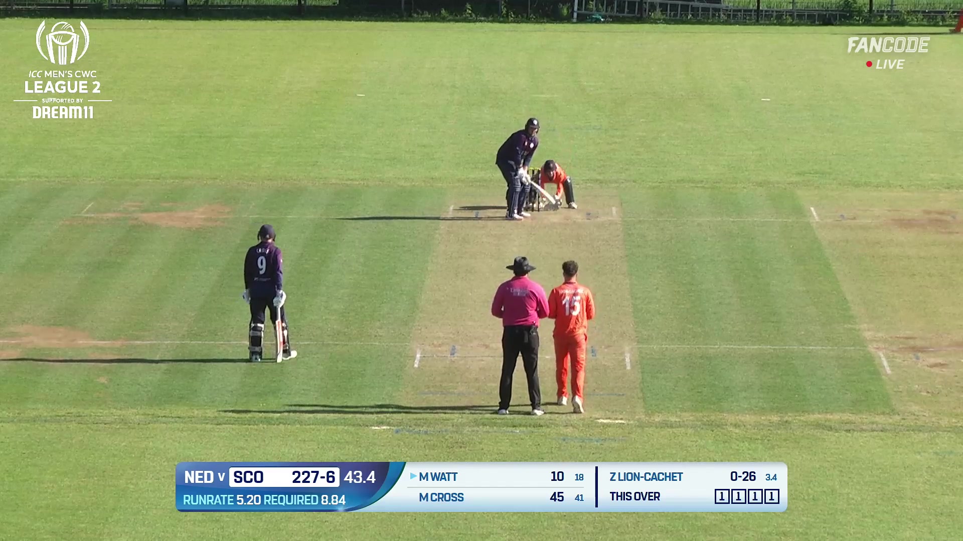 Wicket! Edwards Takes A Sharp Catch Behind The Sticks, Watt Departs