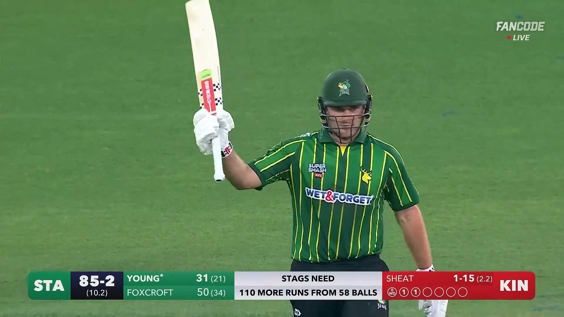 poster url for Fifty! Dean Foxcroft Belts A Crucial 50 Off Just 34 Balls