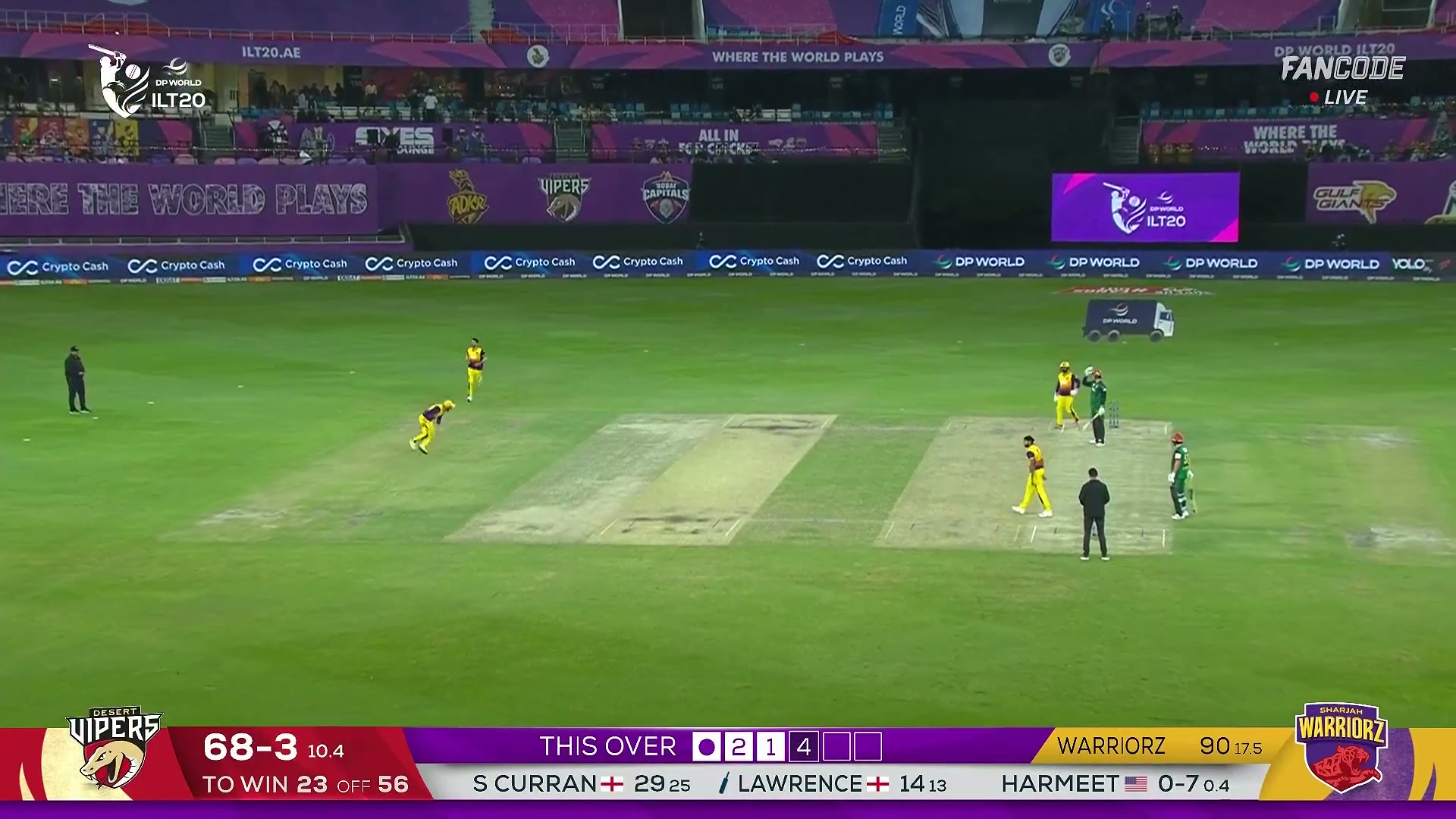 poster url for Wicket! Harmeet Singh Removes Dan Lawrence With Diving Catch At Cover