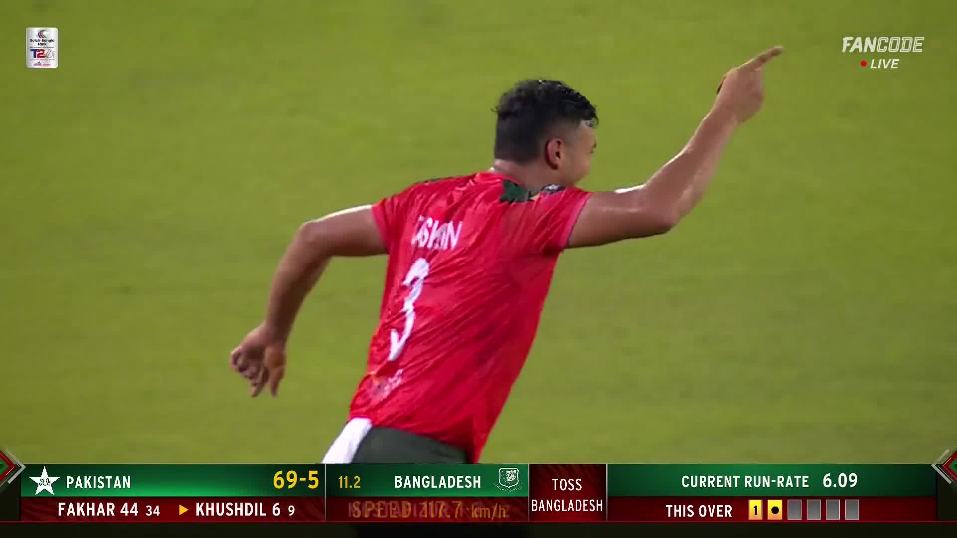 Wicket! Bangladesh's Sharp Fielding Sends Zaman Packing