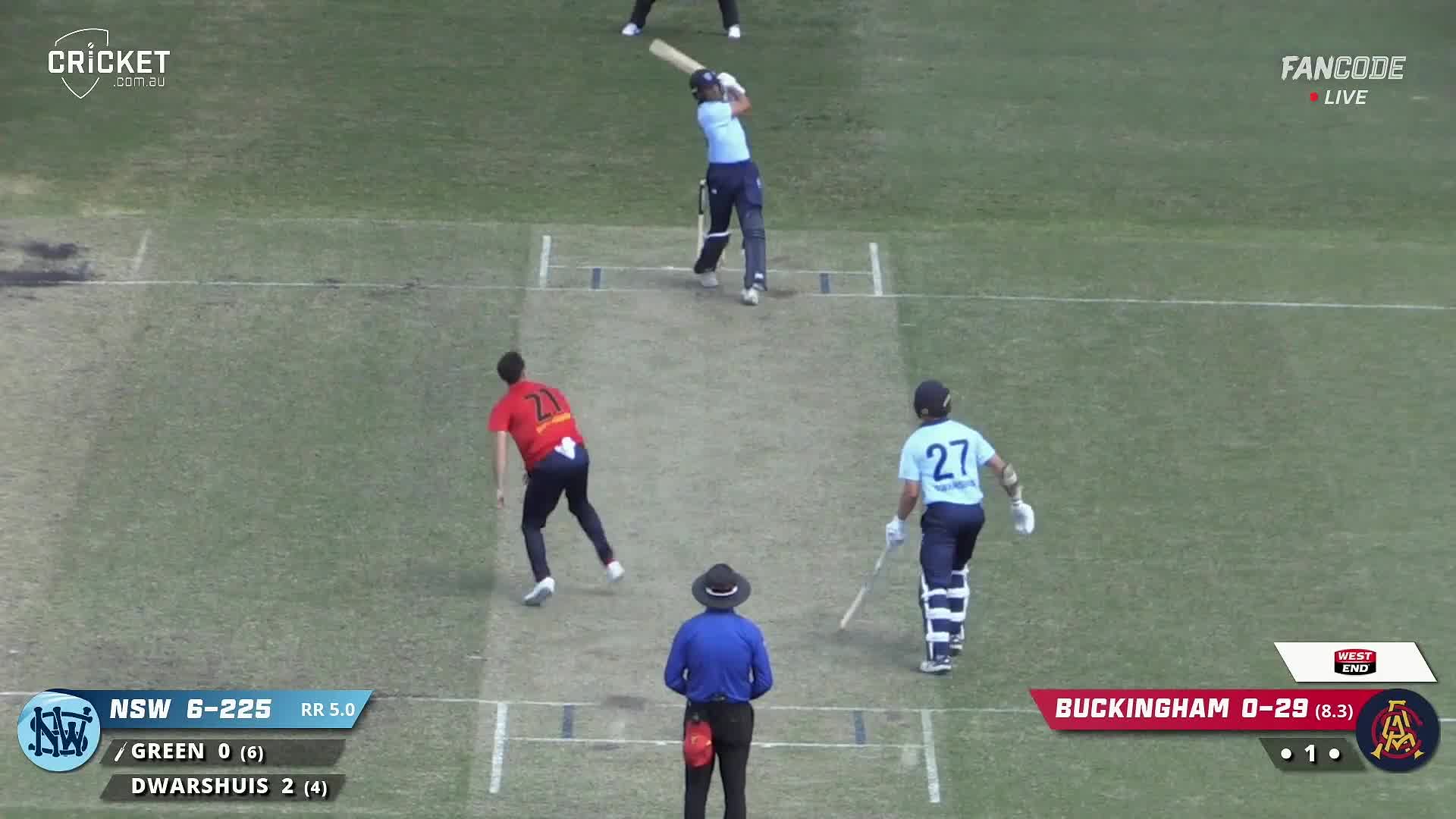 Six! Green Unleashes Power Through Mid-Wicket For A Maximum