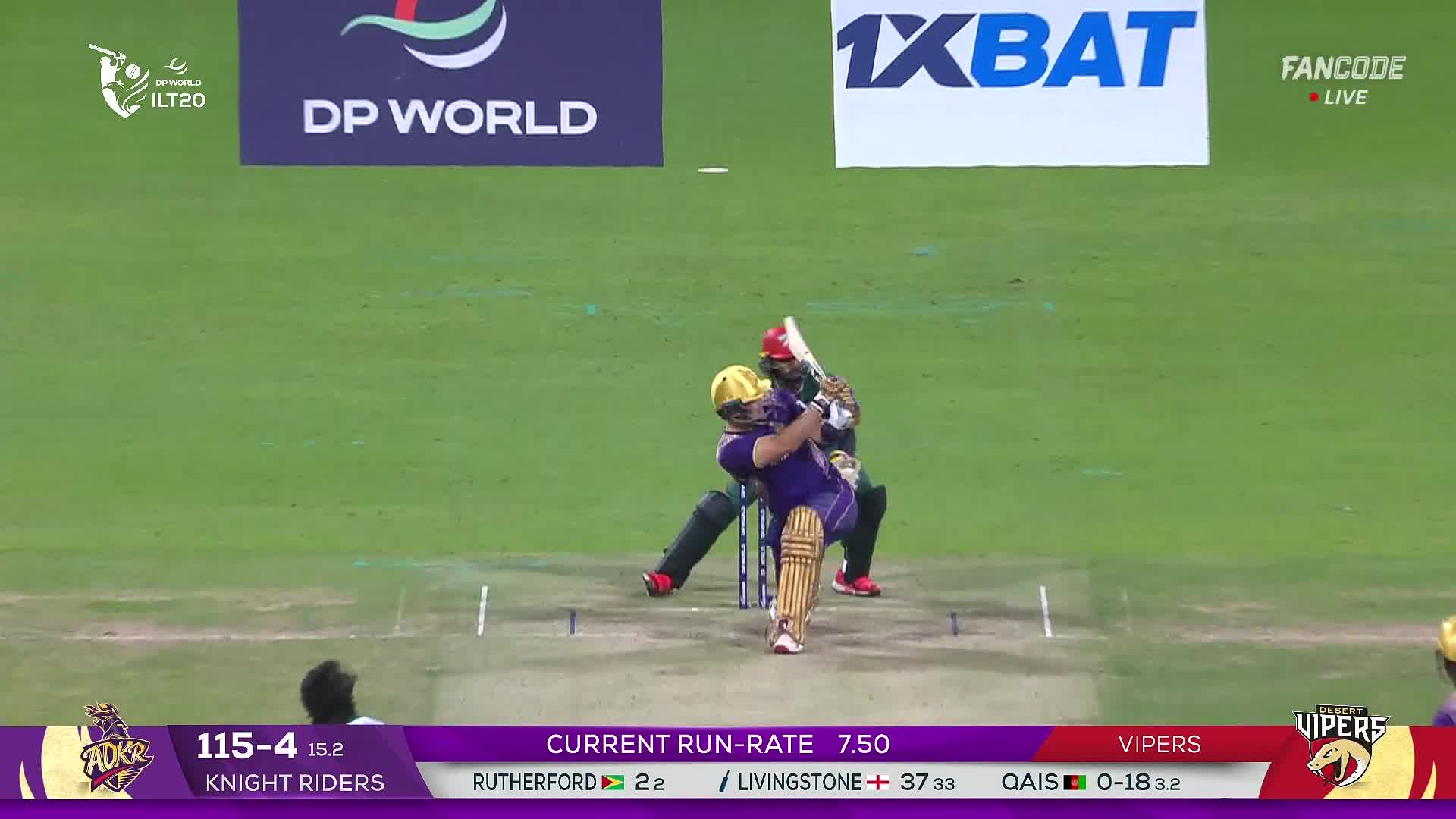 poster url for Six! Liam Livingstone Goes Slog Sweeping And Just Clears Deep Square Leg For A Maximum