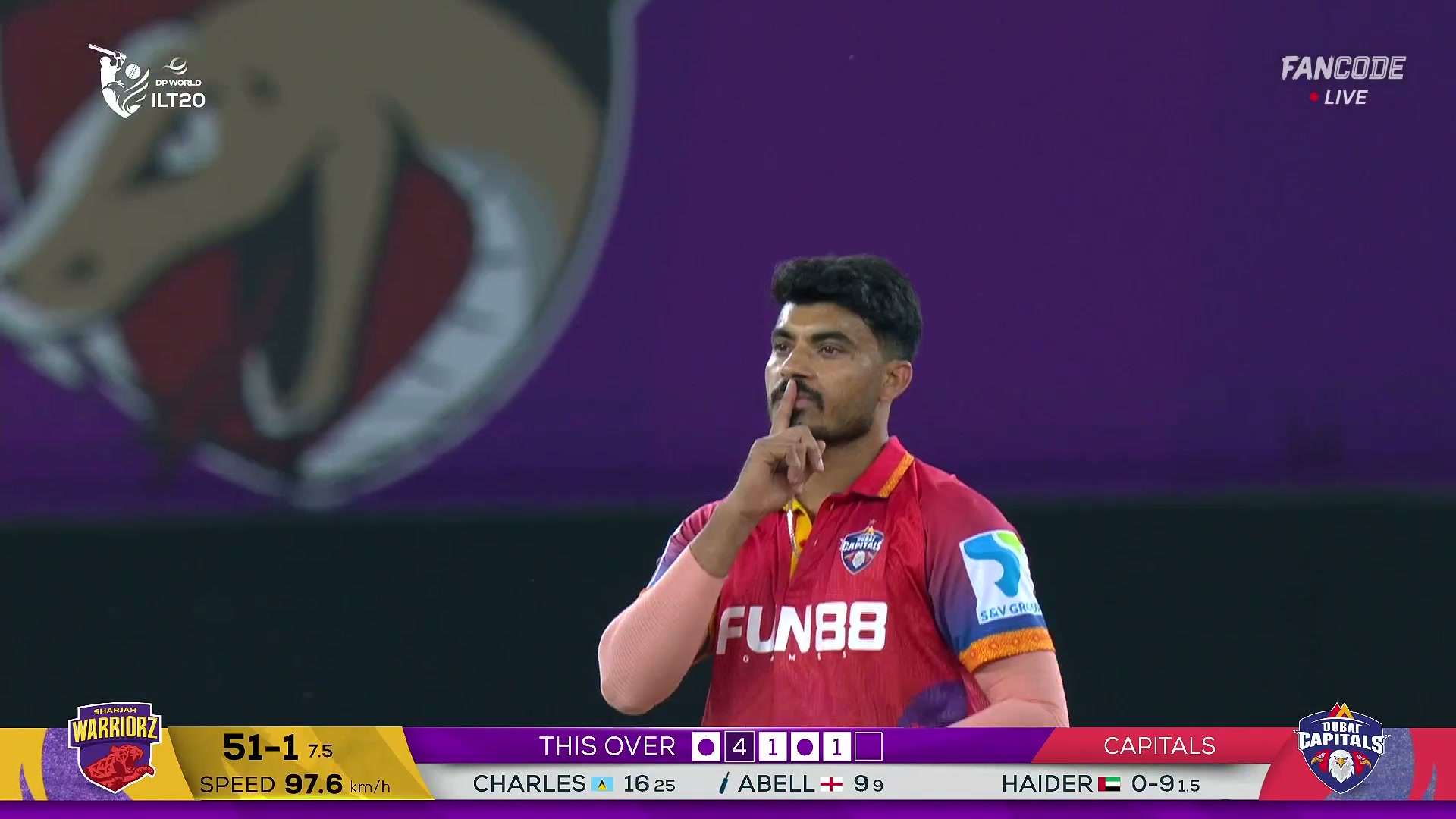 poster url for  Wicket! Haider Ali Castles Tom Abell With A Beauty