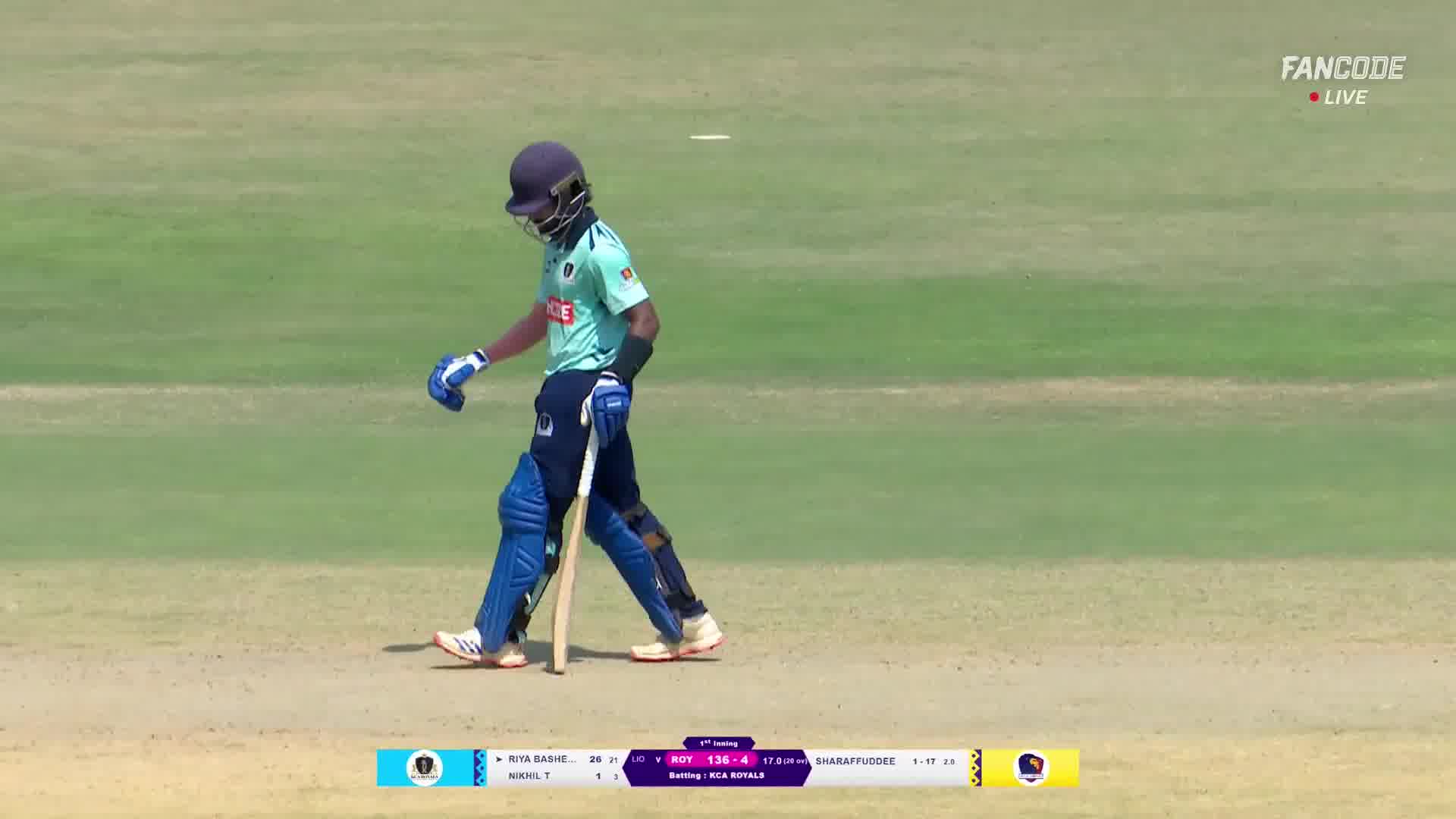 Six! Riya Basheer Rips It Over Mid-Wicket For A Powerful Maximum