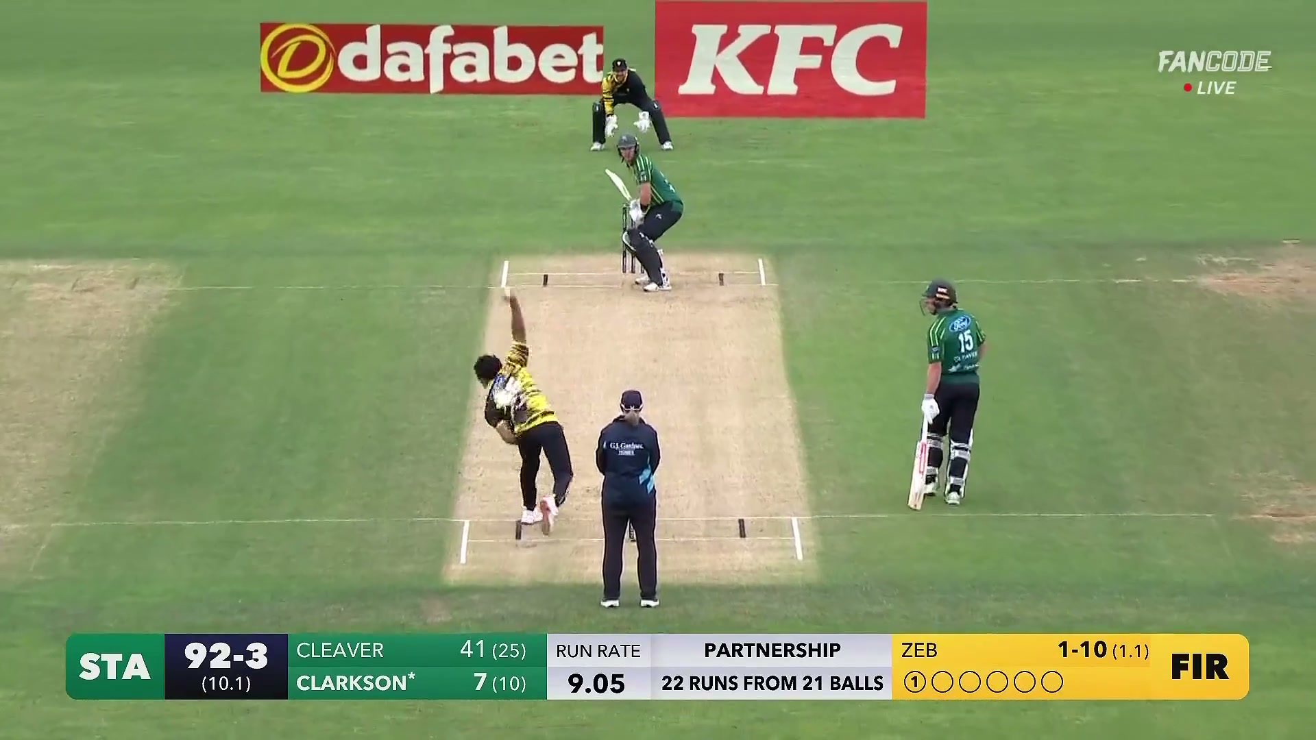 poster url for Six! Josh Clarkson Launches Flat Maximum Over Mid Wicket