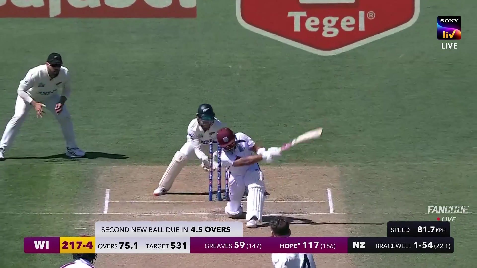 poster url for Six! Shai Hope Slog Sweeps It Up And Over The Boundary