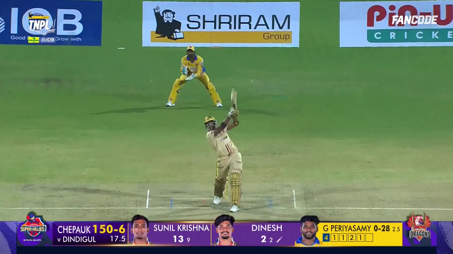 Six! Dinesh Raj S Cracks A Maximum Over Long-Off Fence