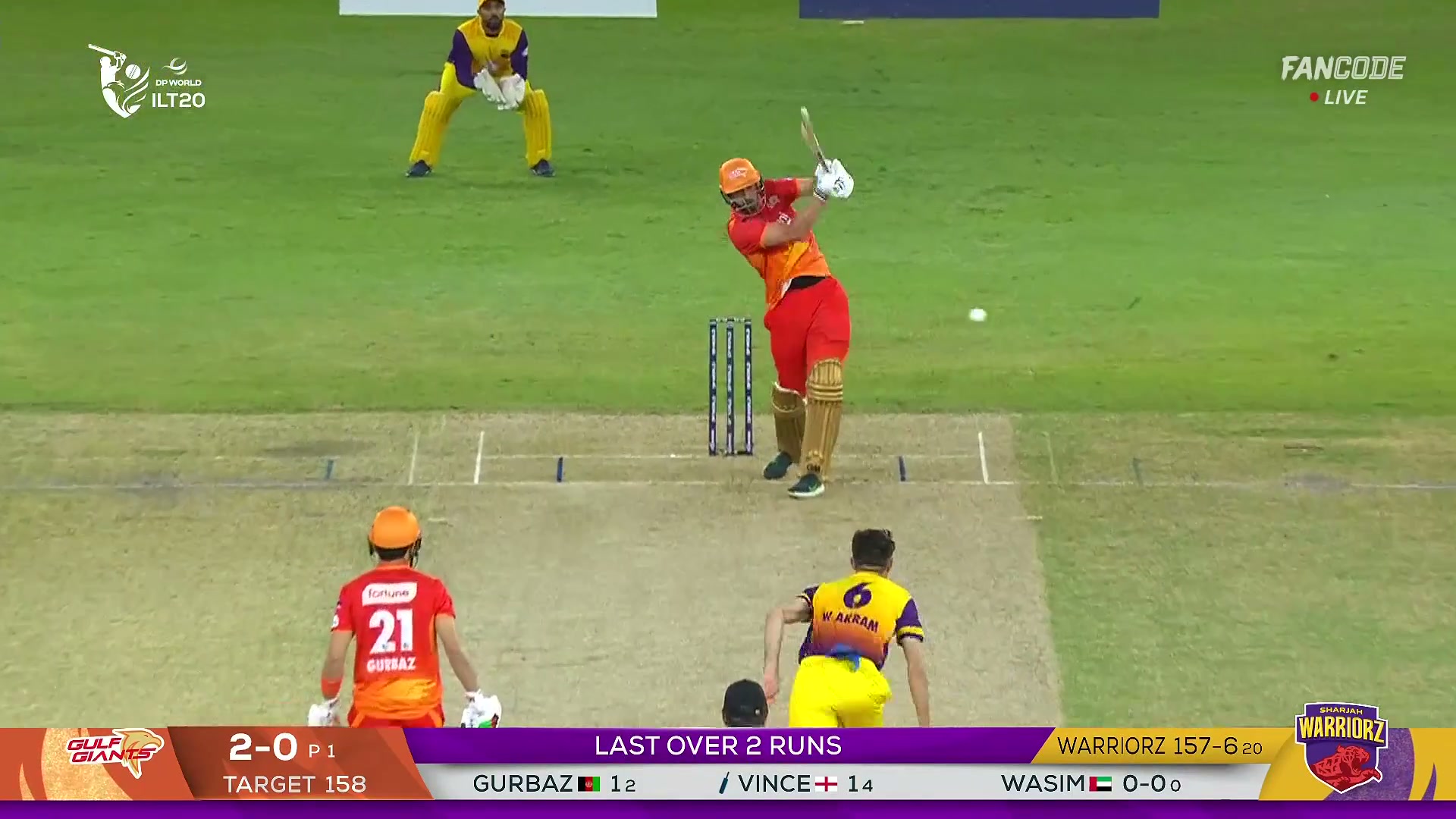 poster url for Four! James Vince Clears His Front Leg, Lofts Through The Line Wide Of Mid-On For A Boundary