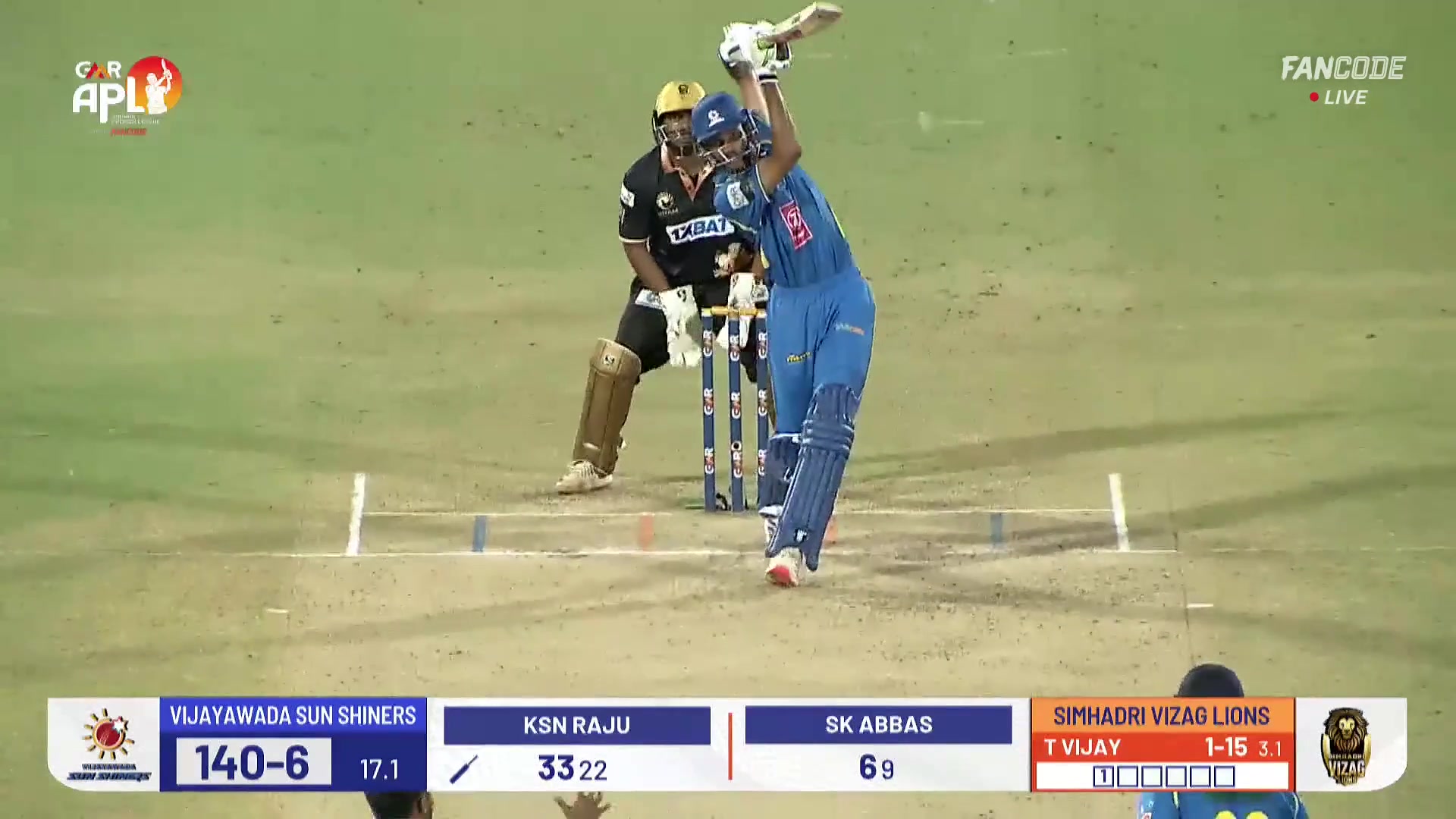 Six! Narasimha Raju Takes The Aerial Route And Carves It Over Long-On
