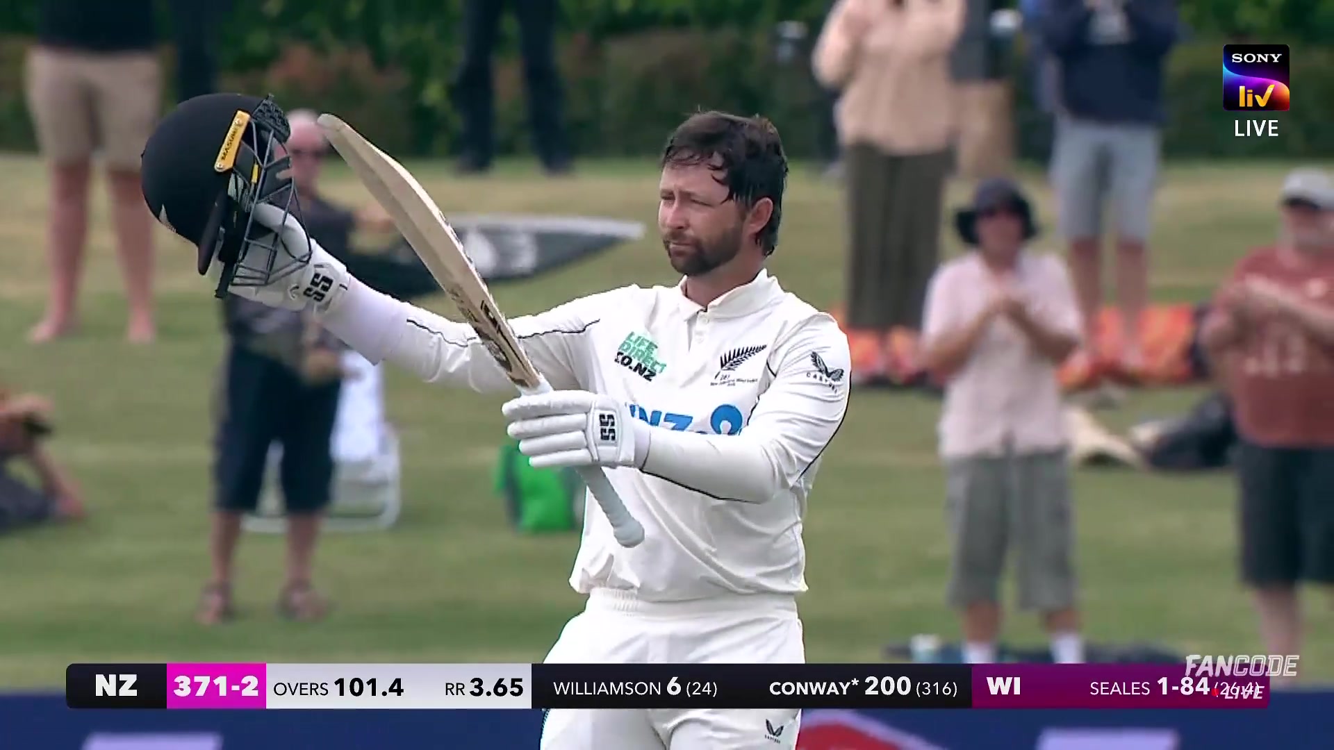 poster url for Double Century! Devon Conway Reaches The Landmark With A Trademark Stroke To Complete A Remarkable 200