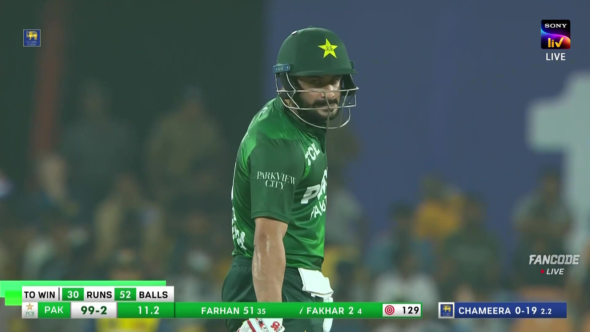 poster url for Fifty! Sahibzada Farhan Brings Up A Steady Half Century 